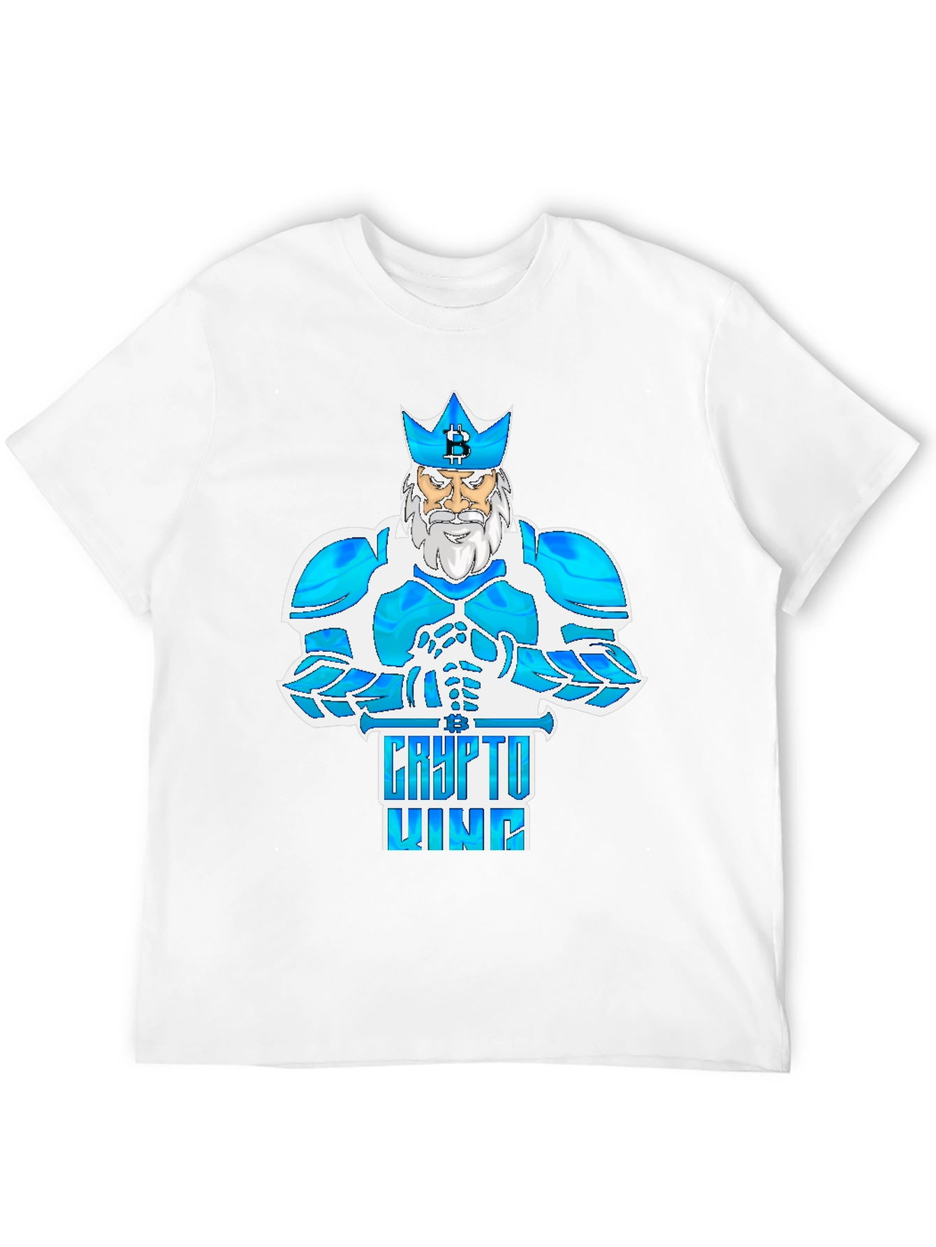 Crypto King Bitcoin Tee - Digital Currency Fashion