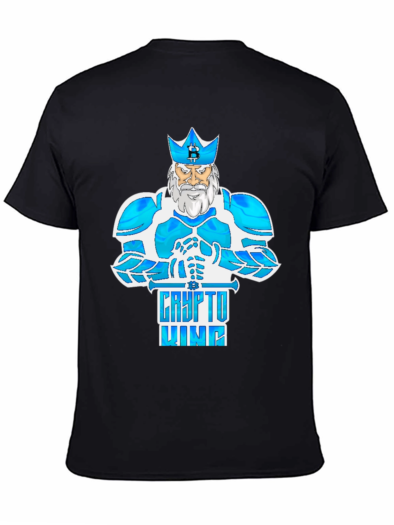 Crypto King Bitcoin Tee - Digital Currency Fashion