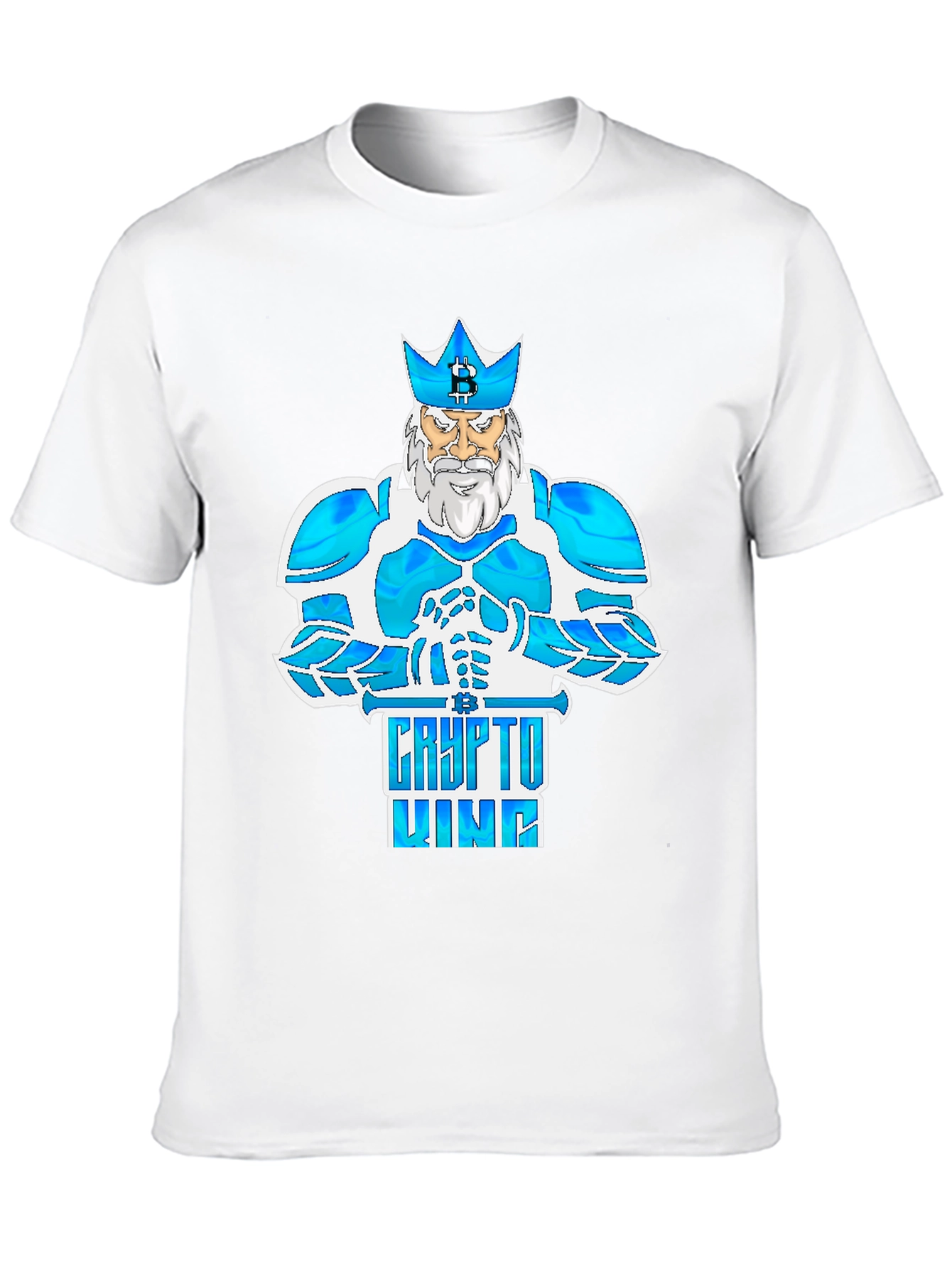 Crypto King Bitcoin Tee - Digital Currency Fashion