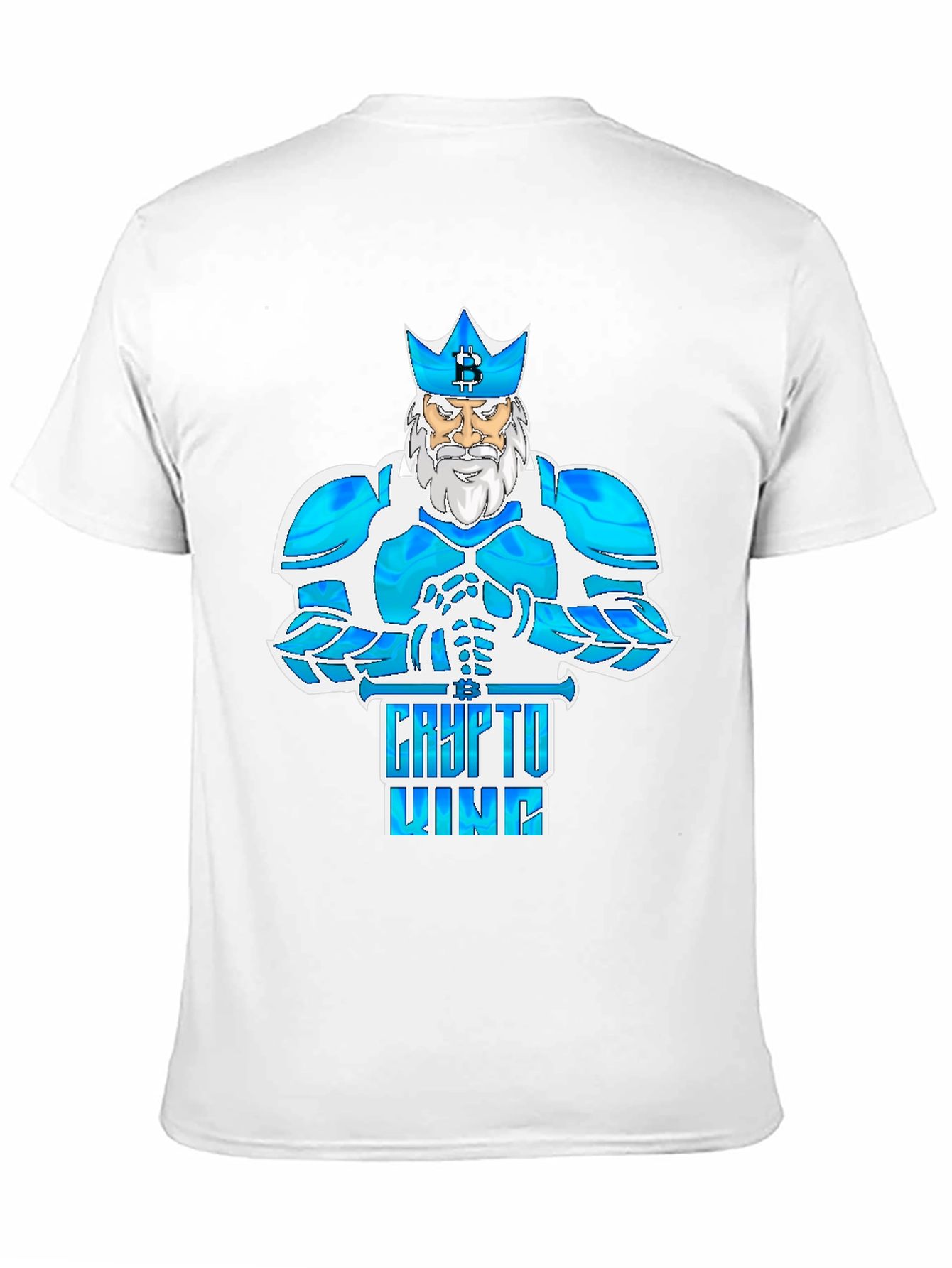 Crypto King Bitcoin Tee - Digital Currency Fashion
