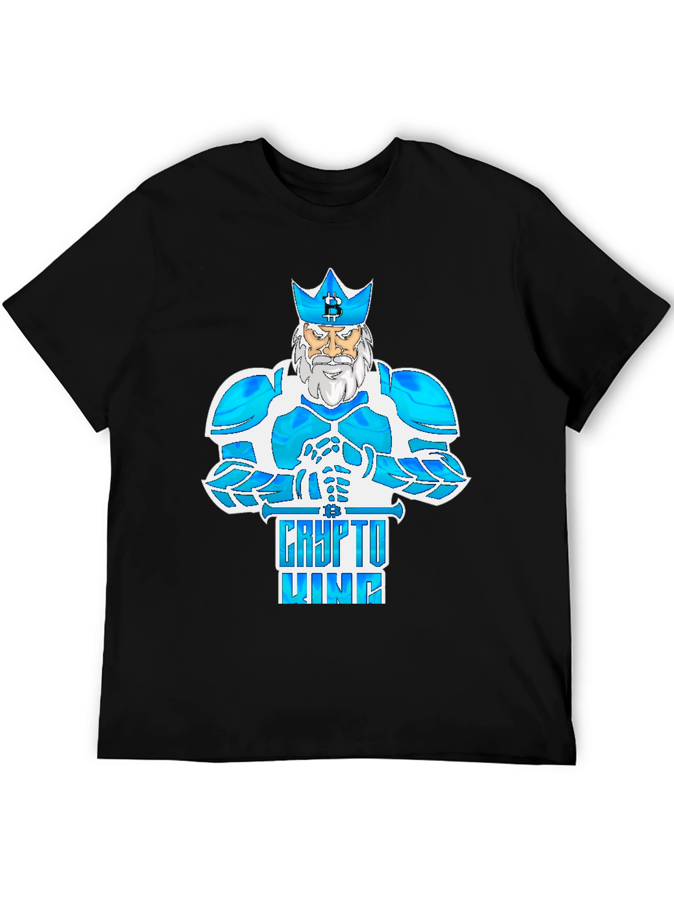 Crypto King Bitcoin Tee - Digital Currency Fashion