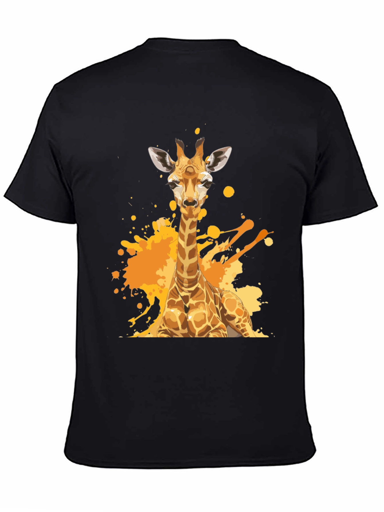 Giraffe Splash T-Shirt - Artistic Animal Tee