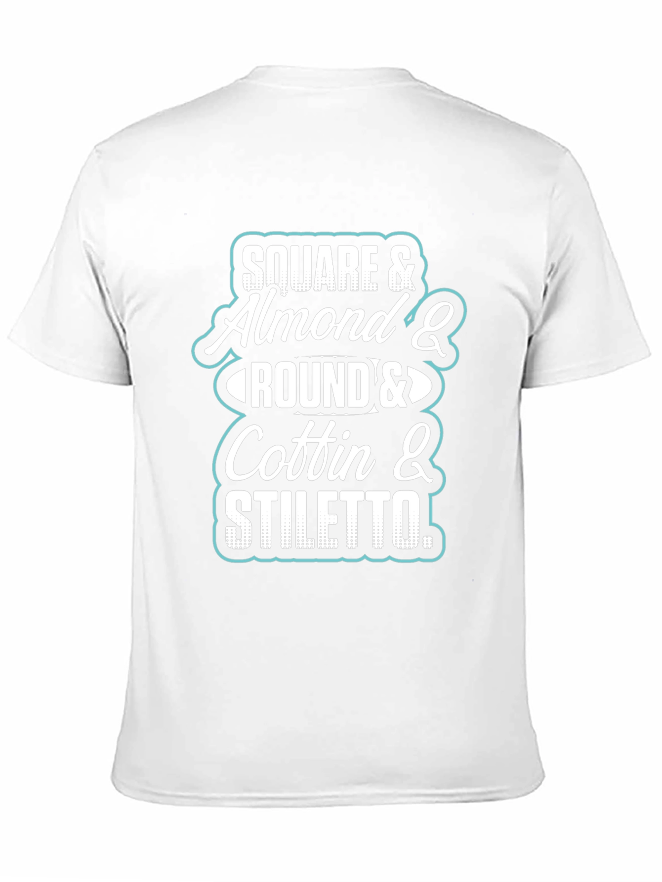 Nail Shape T-Shirt - Square Almond Round Coffin Stiletto