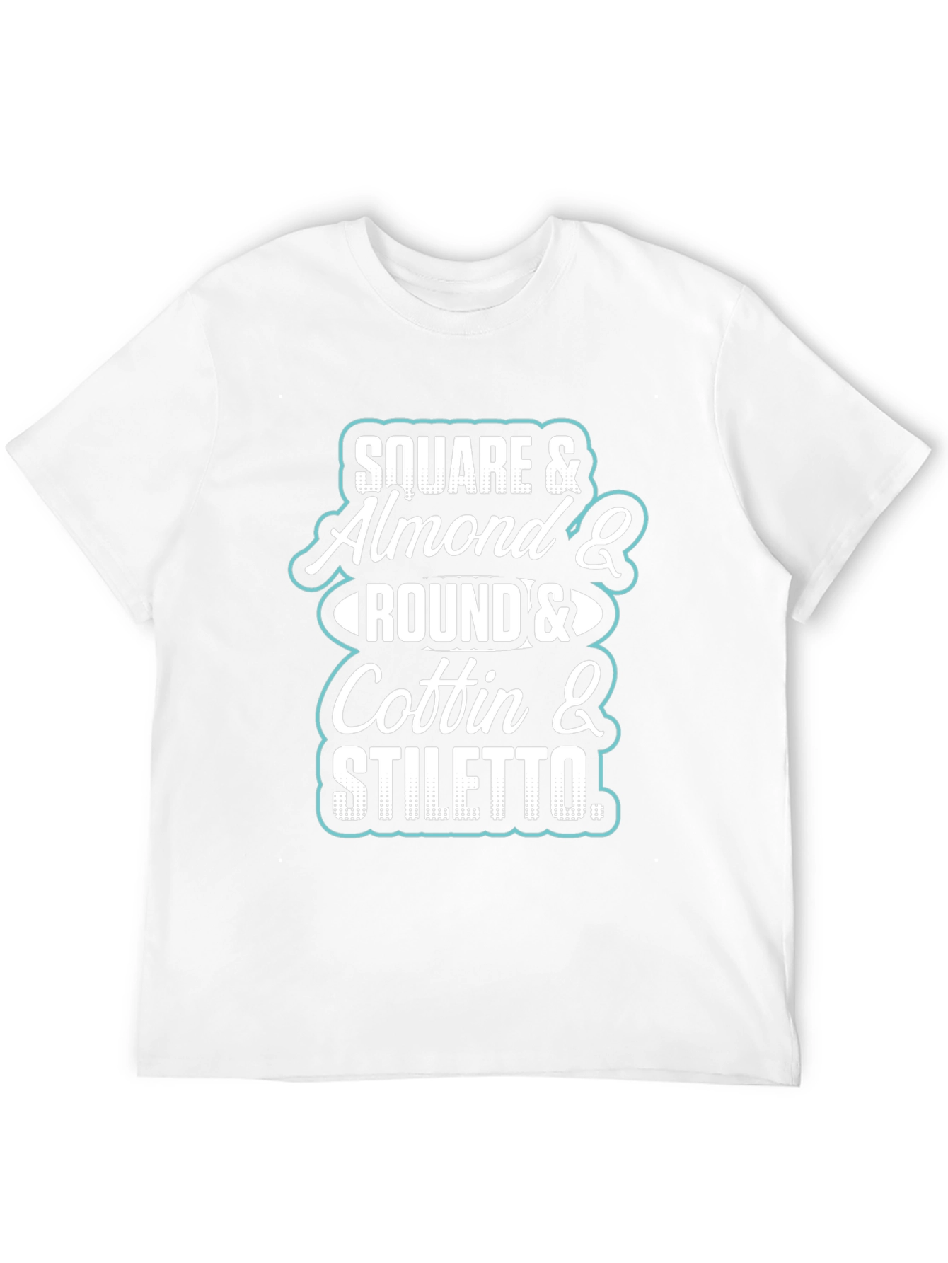 Nail Shape T-Shirt - Square Almond Round Coffin Stiletto