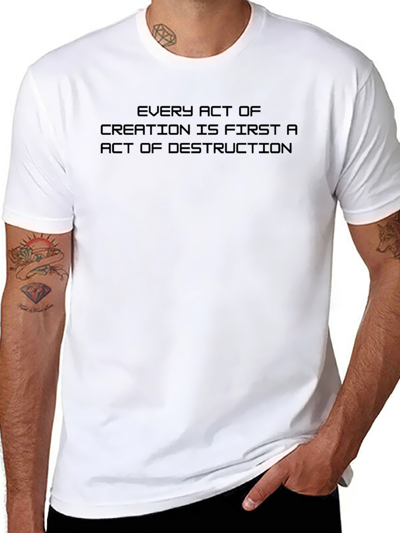 Every Act Black Graphic Tee