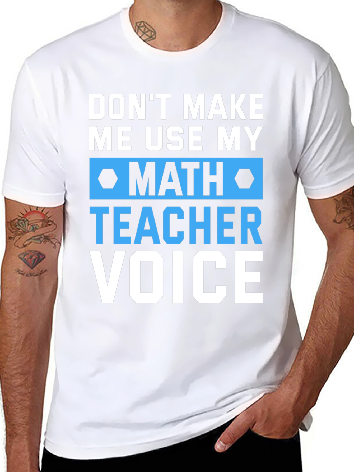 Math Teacher Voice T-Shirt Funny Gift