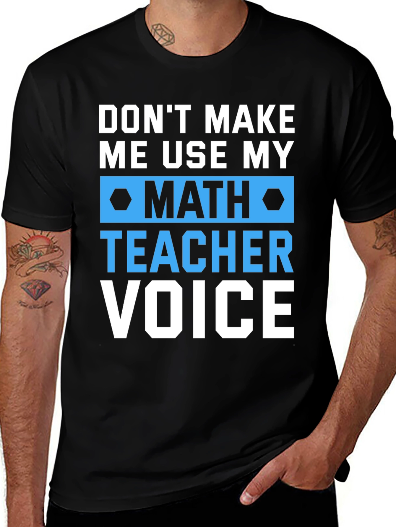 Math Teacher Voice T-Shirt Funny Gift