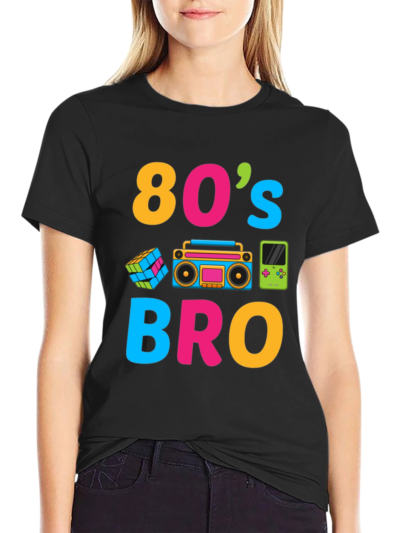 80s Bro Graphic Tee - Retro Style