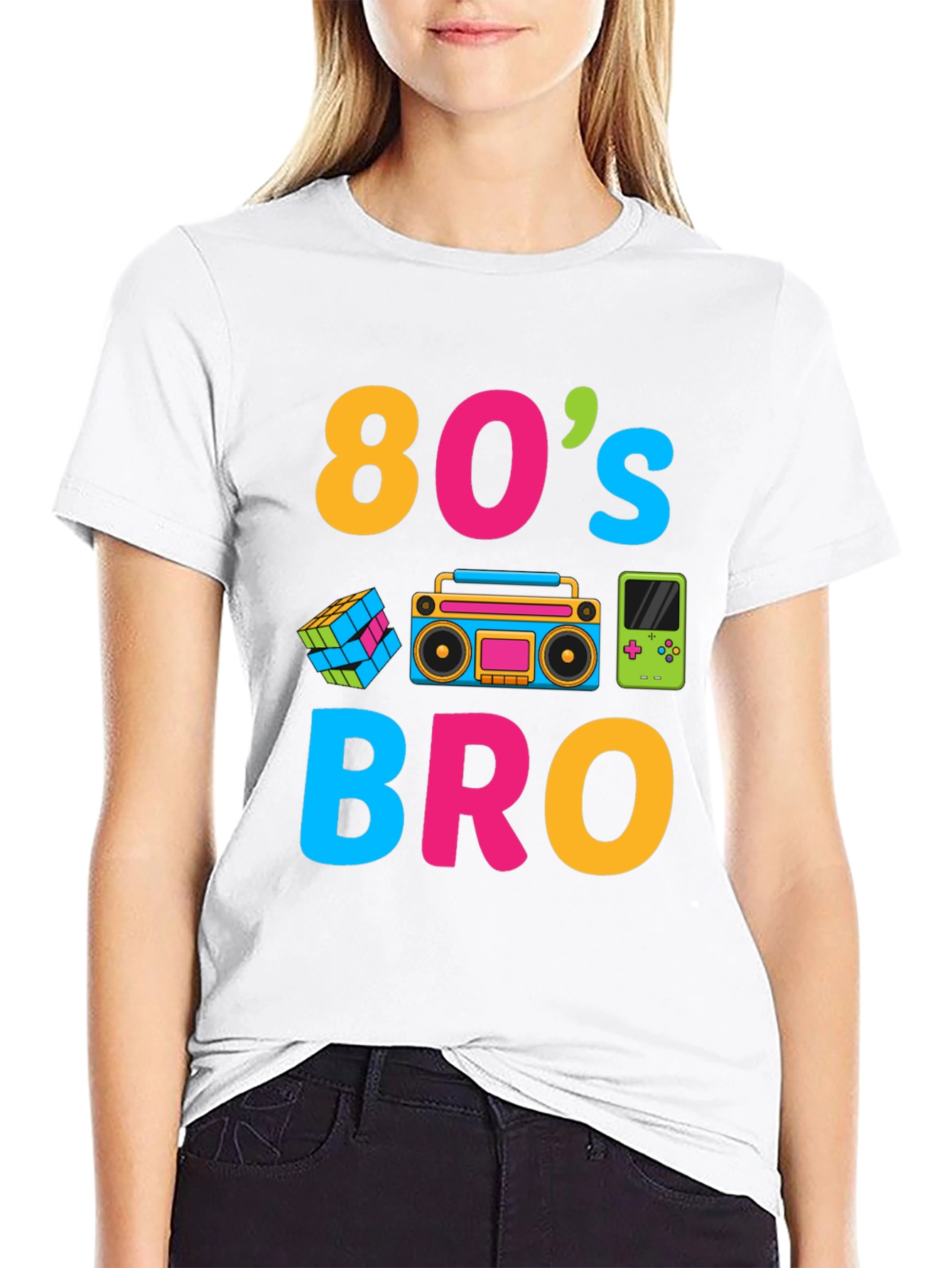 80s Bro Graphic Tee - Retro Style
