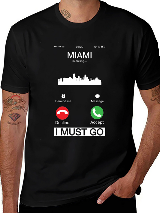 Miami Calling T-Shirt - I Must Go Tee