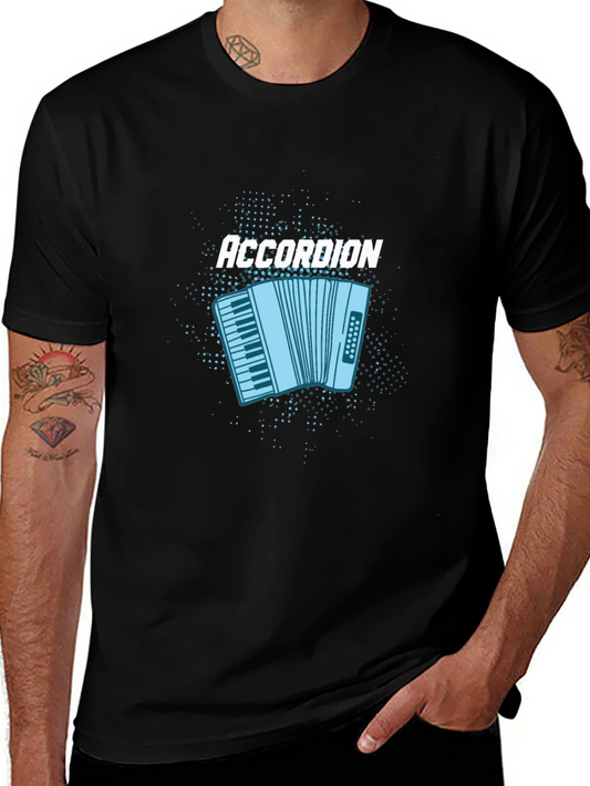 Accordion Graphic Tee - Music Lovers T-Shirt