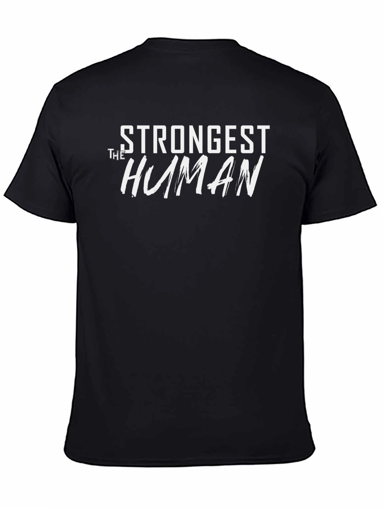 Strongest Human Graphic Tee - Black