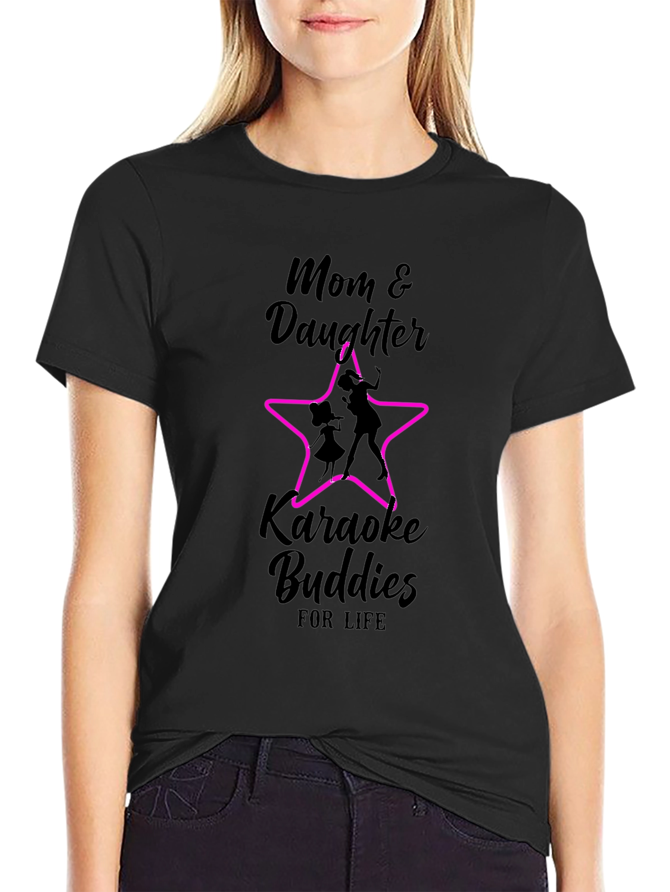 Mom & Daughter Karaoke Buddies T-Shirt