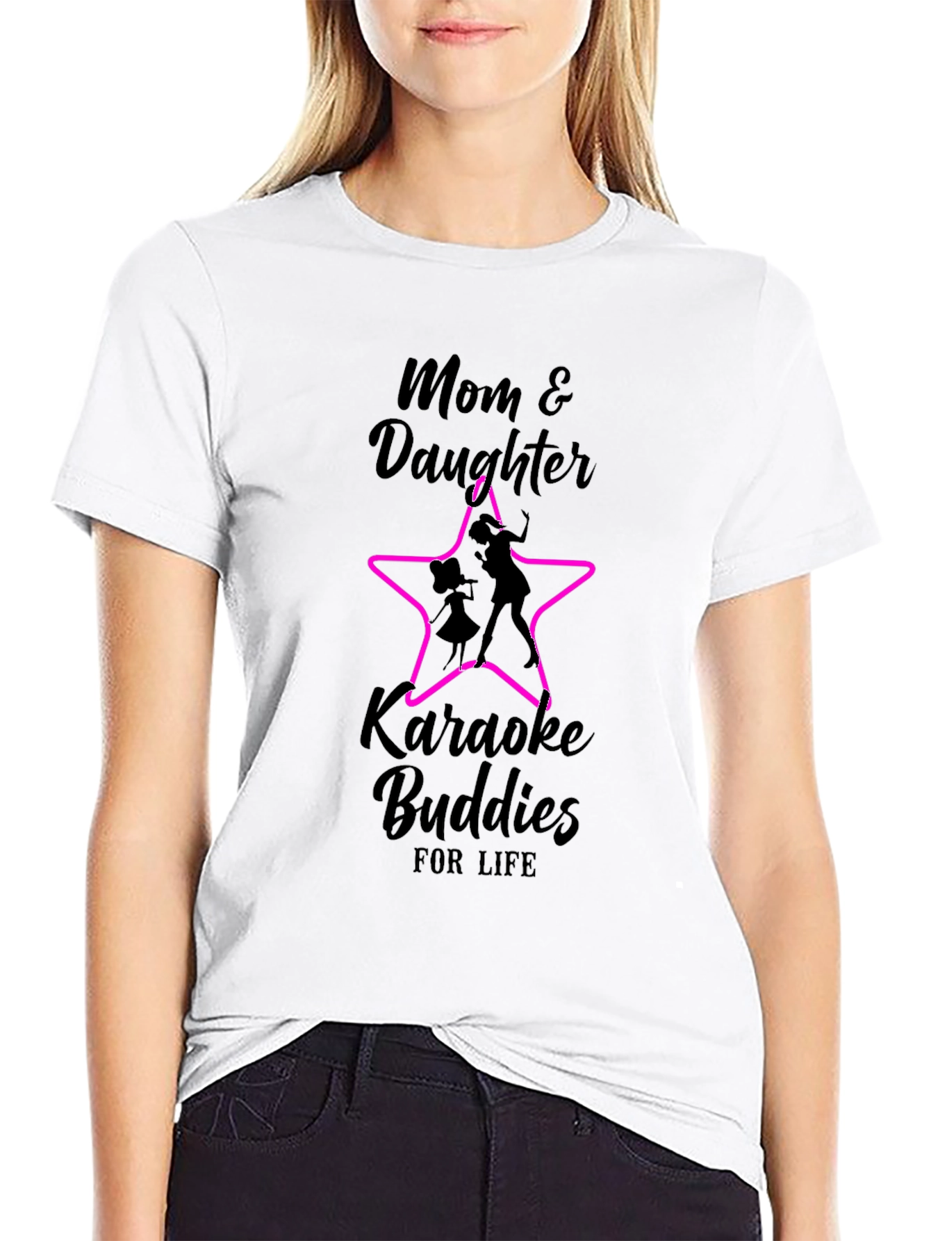 Mom & Daughter Karaoke Buddies T-Shirt