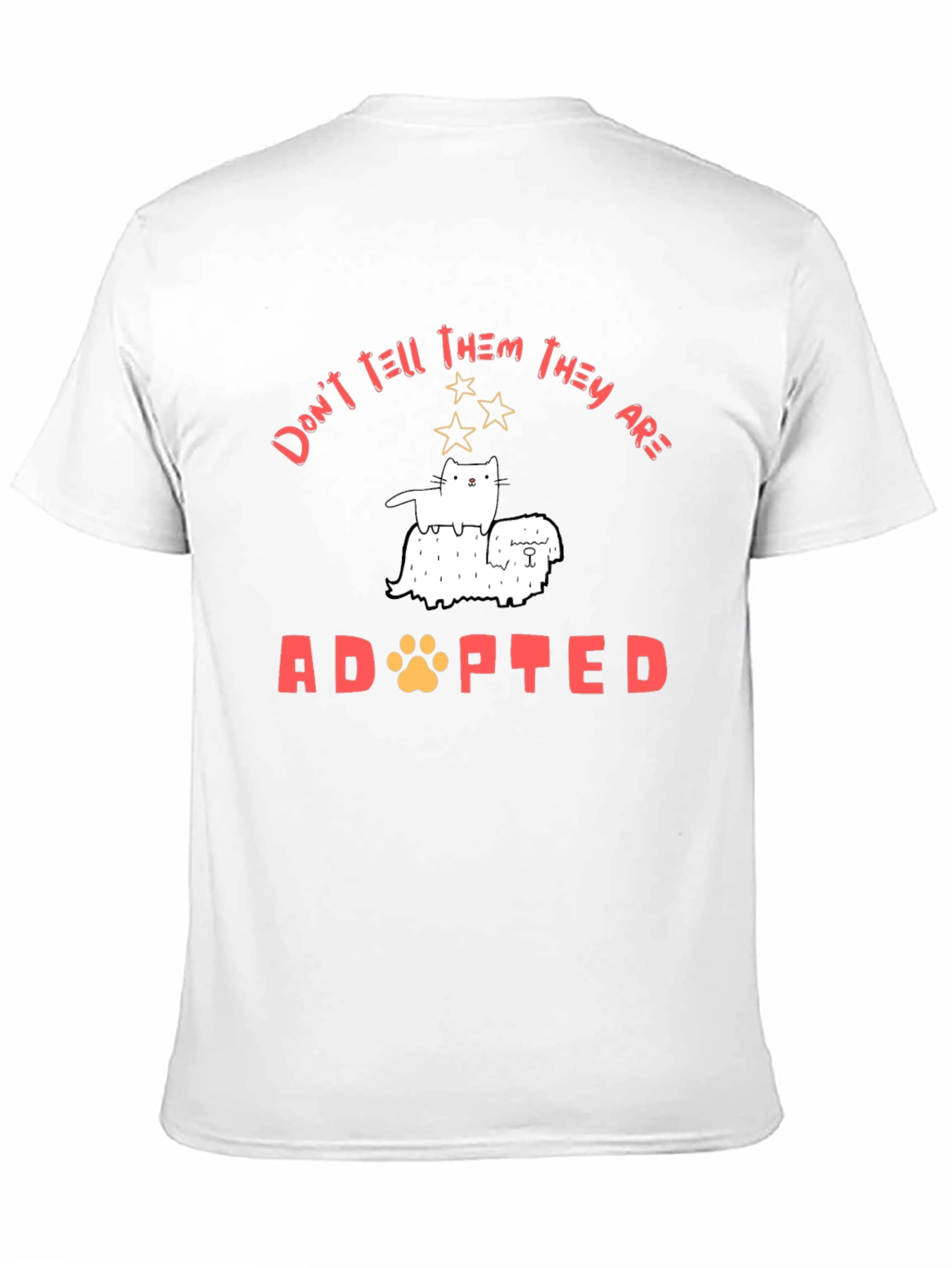 Adopted Pet T-Shirt - Cat & Dog Graphic Tee