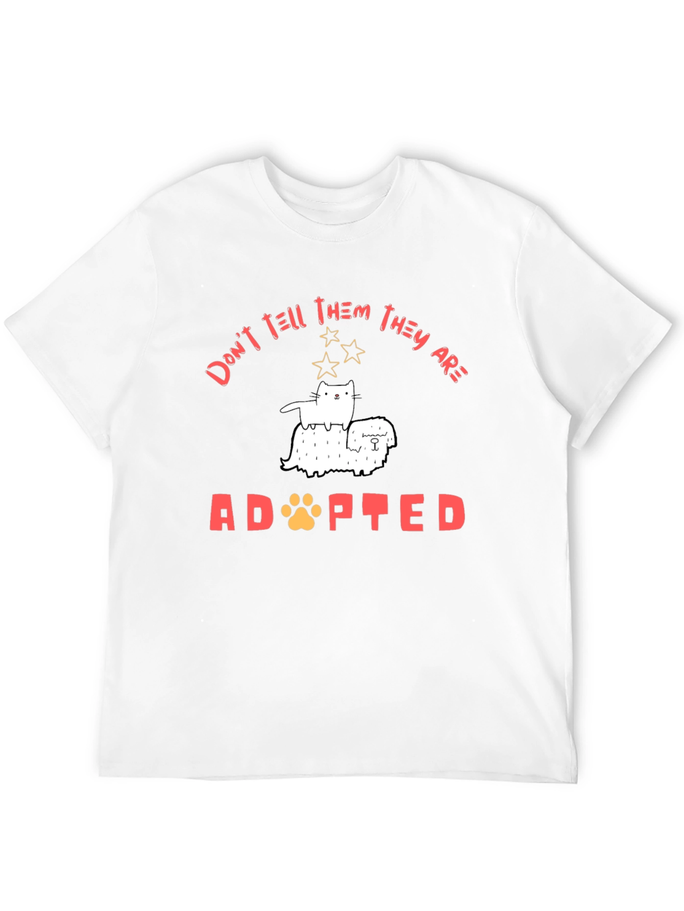 Adopted Pet T-Shirt - Cat & Dog Graphic Tee