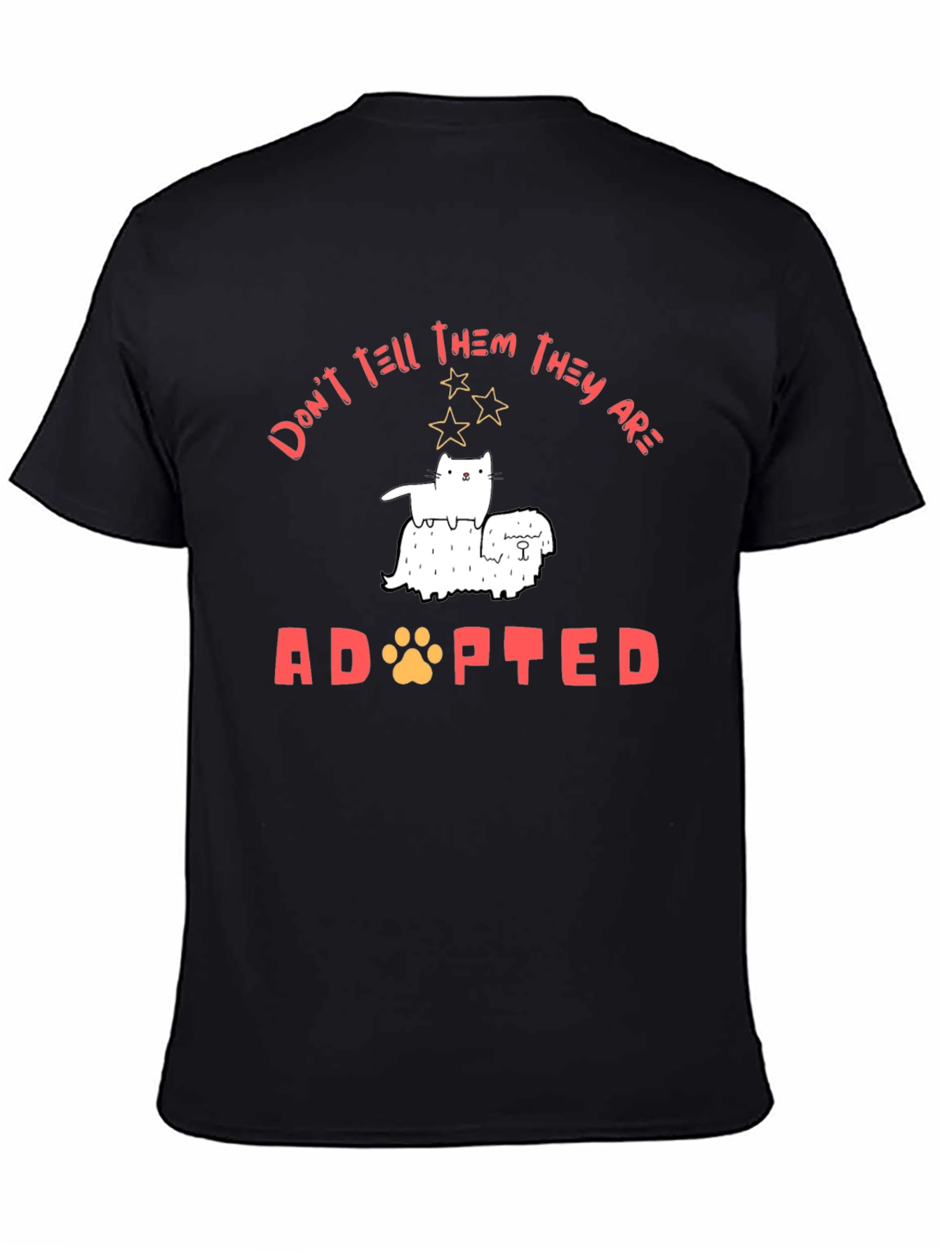 Adopted Pet T-Shirt - Cat & Dog Graphic Tee