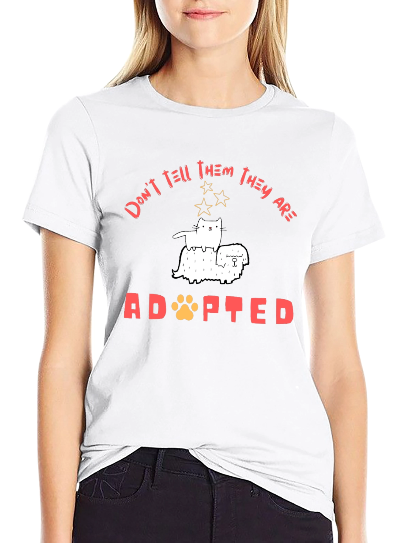 Adopted Pet T-Shirt - Cat & Dog Graphic Tee