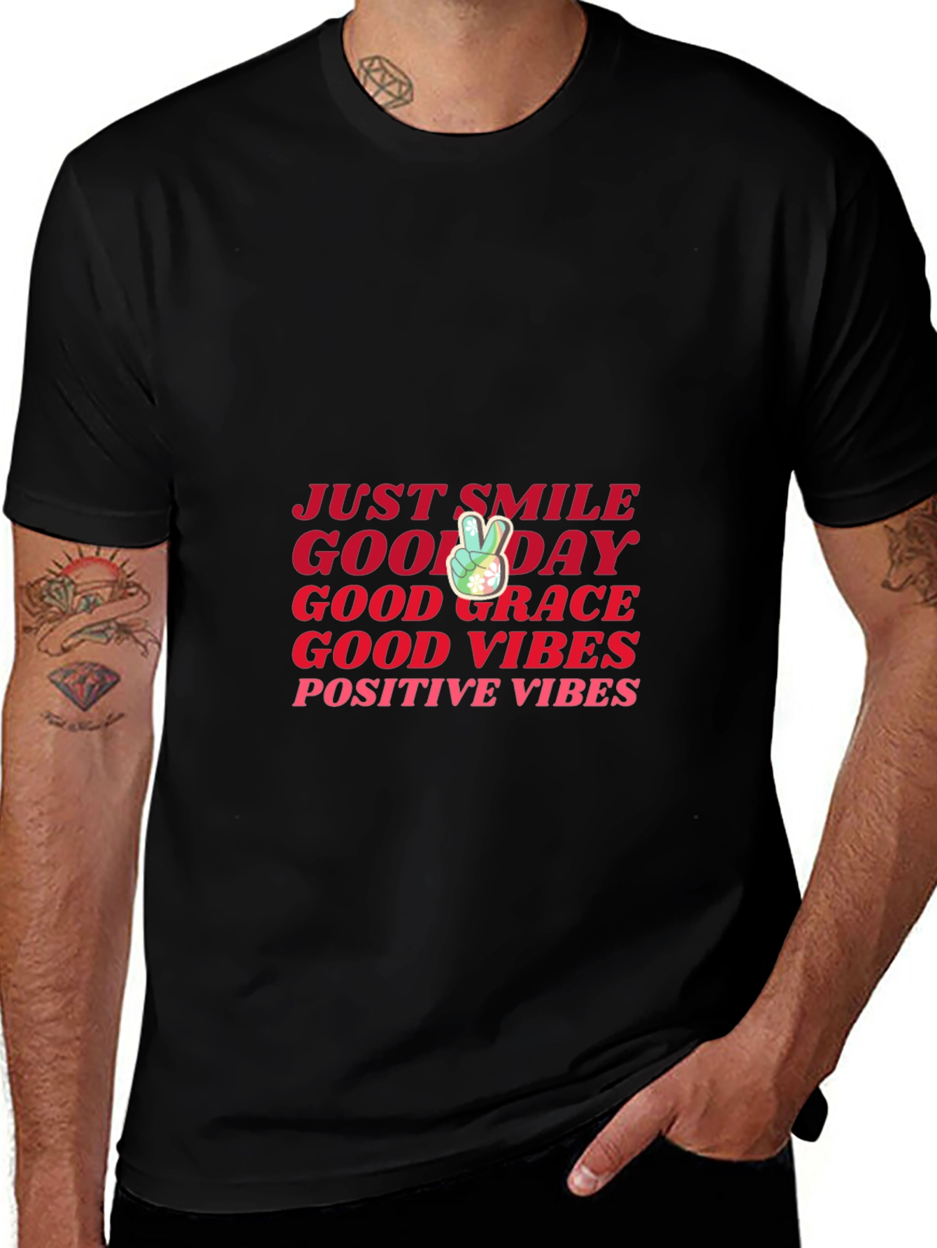 Good Vibes Graphic Tee - Black