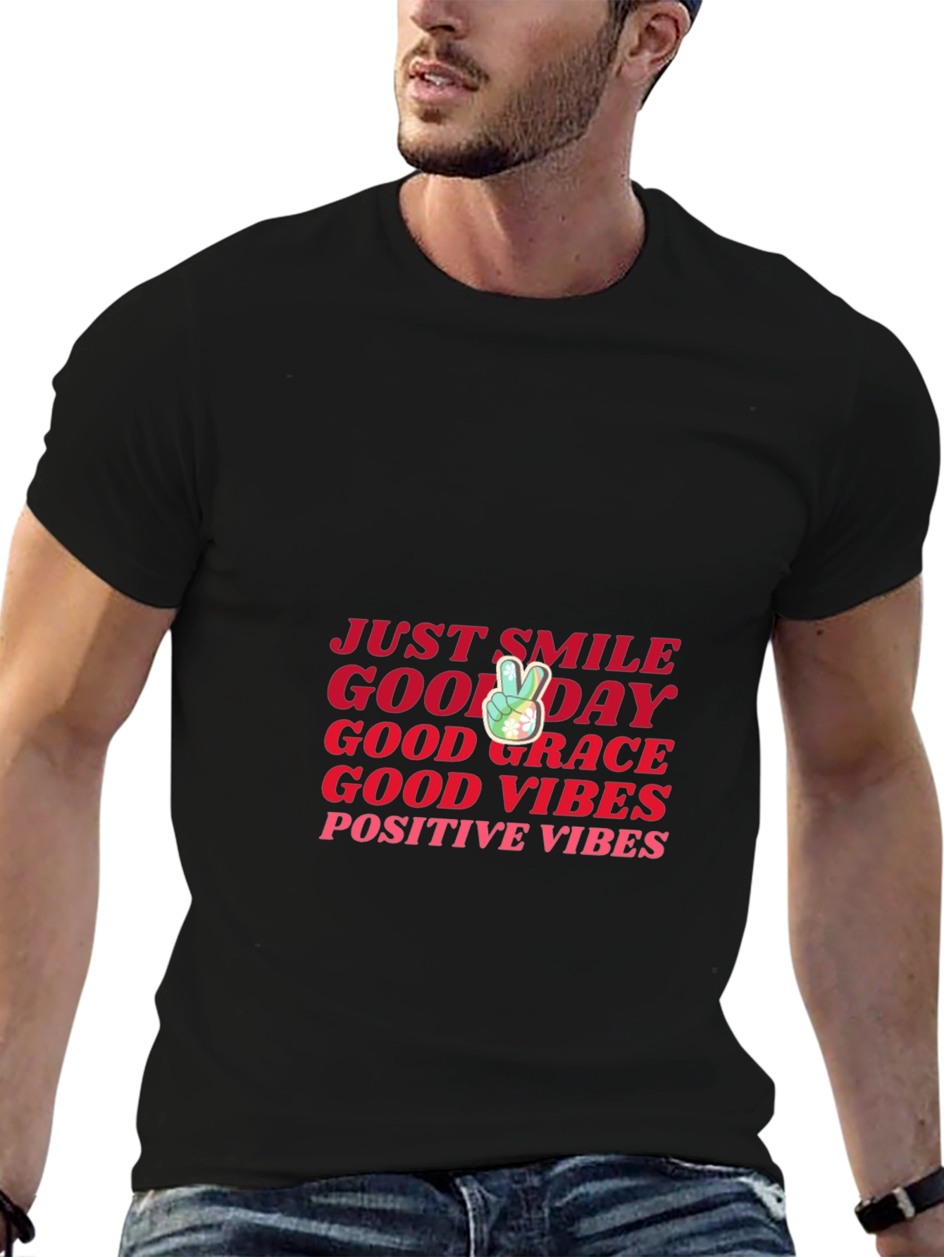 Good Vibes Graphic Tee - Black