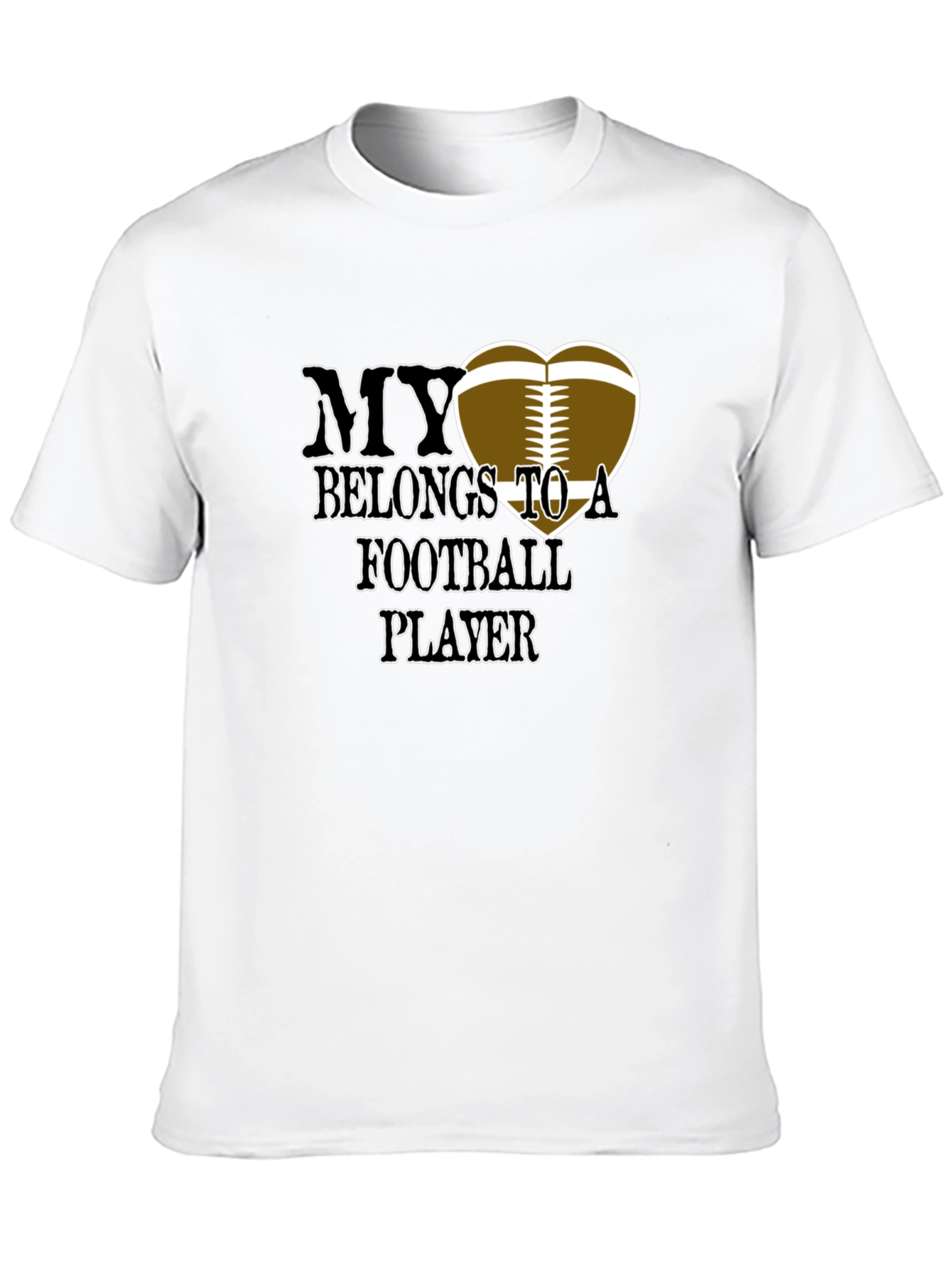 Football Player My Heart T-Shirt
