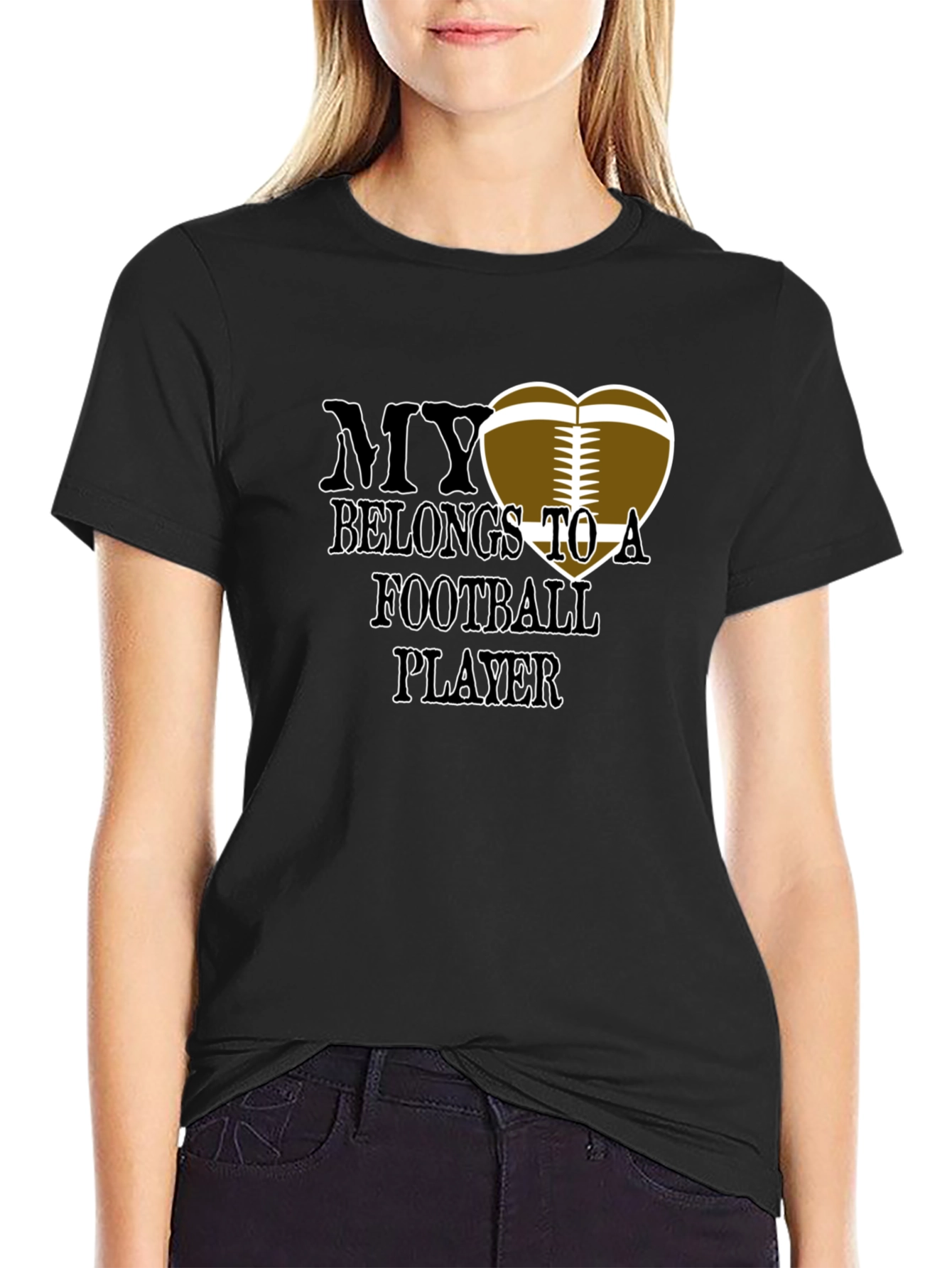 Football Player My Heart T-Shirt