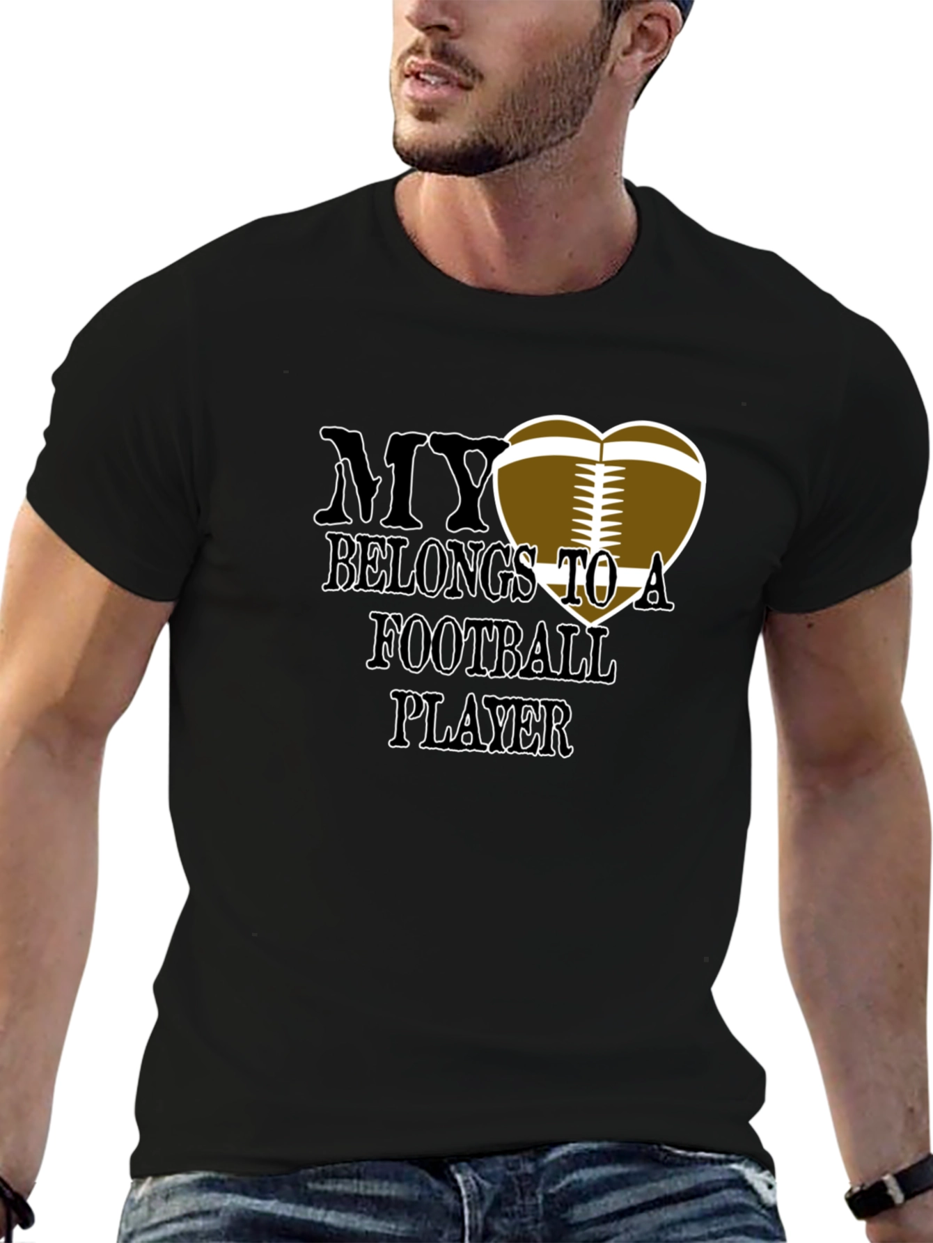 Football Player My Heart T-Shirt