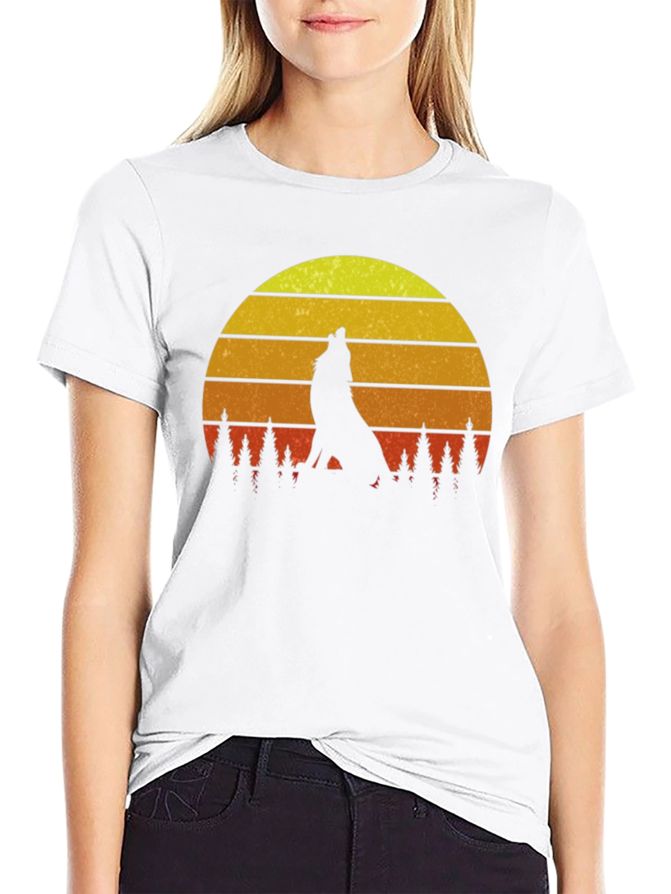 Wolf Sunset Graphic Tee