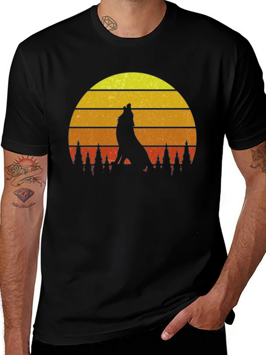 Wolf Sunset Graphic Tee