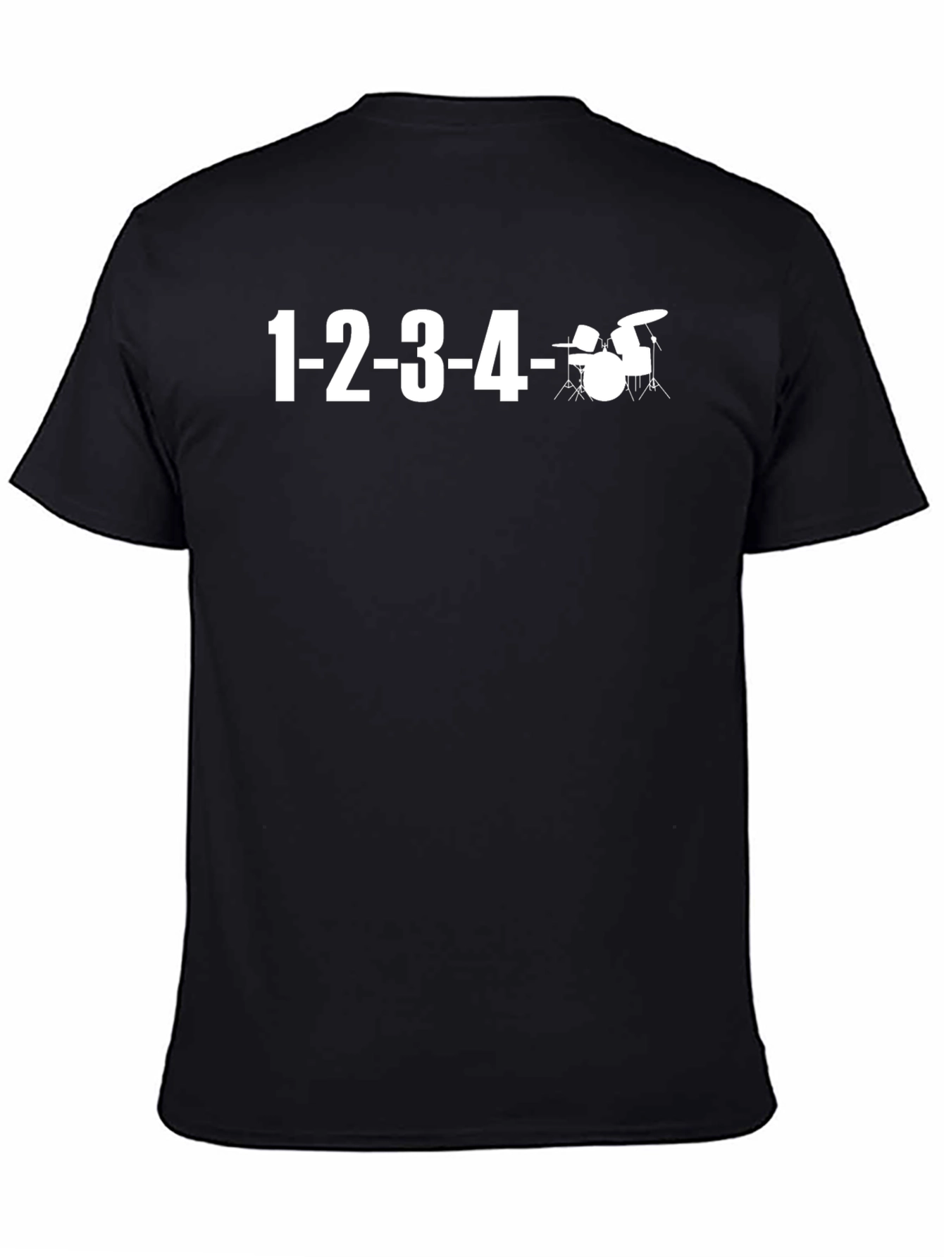 1-2-3-4 Drum Kit T-Shirt - Musicians Tee