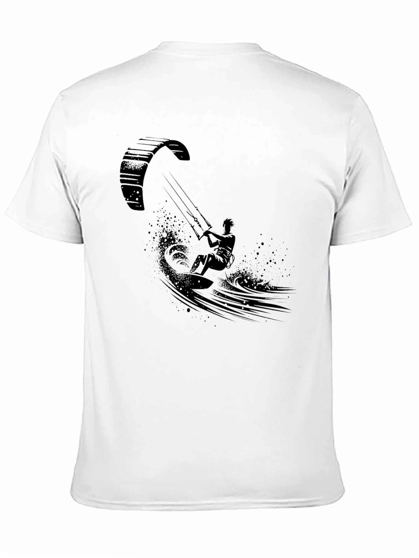 Black Kitesurfer Graphic Tee
