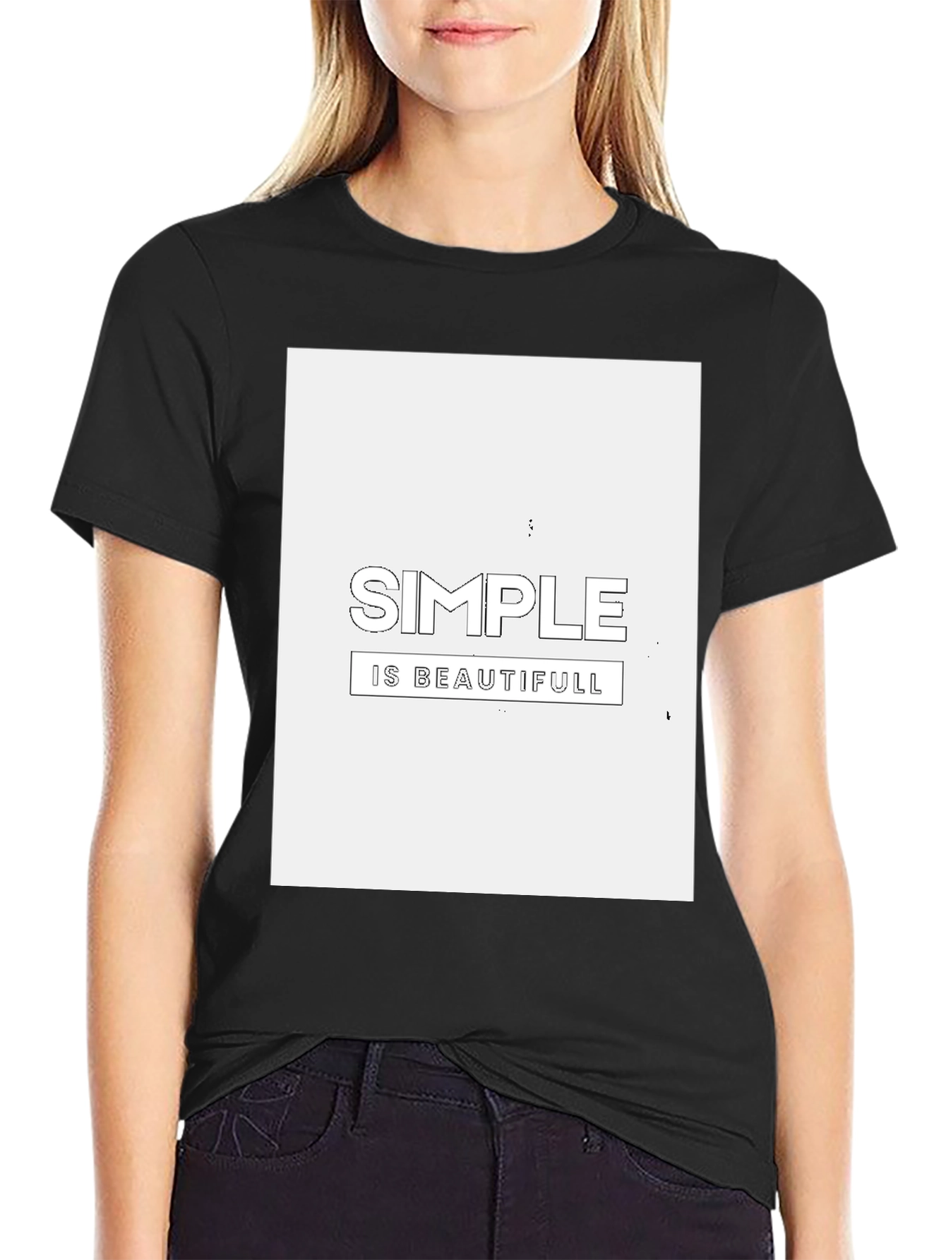 Simple is Beautiful Graphic Tee