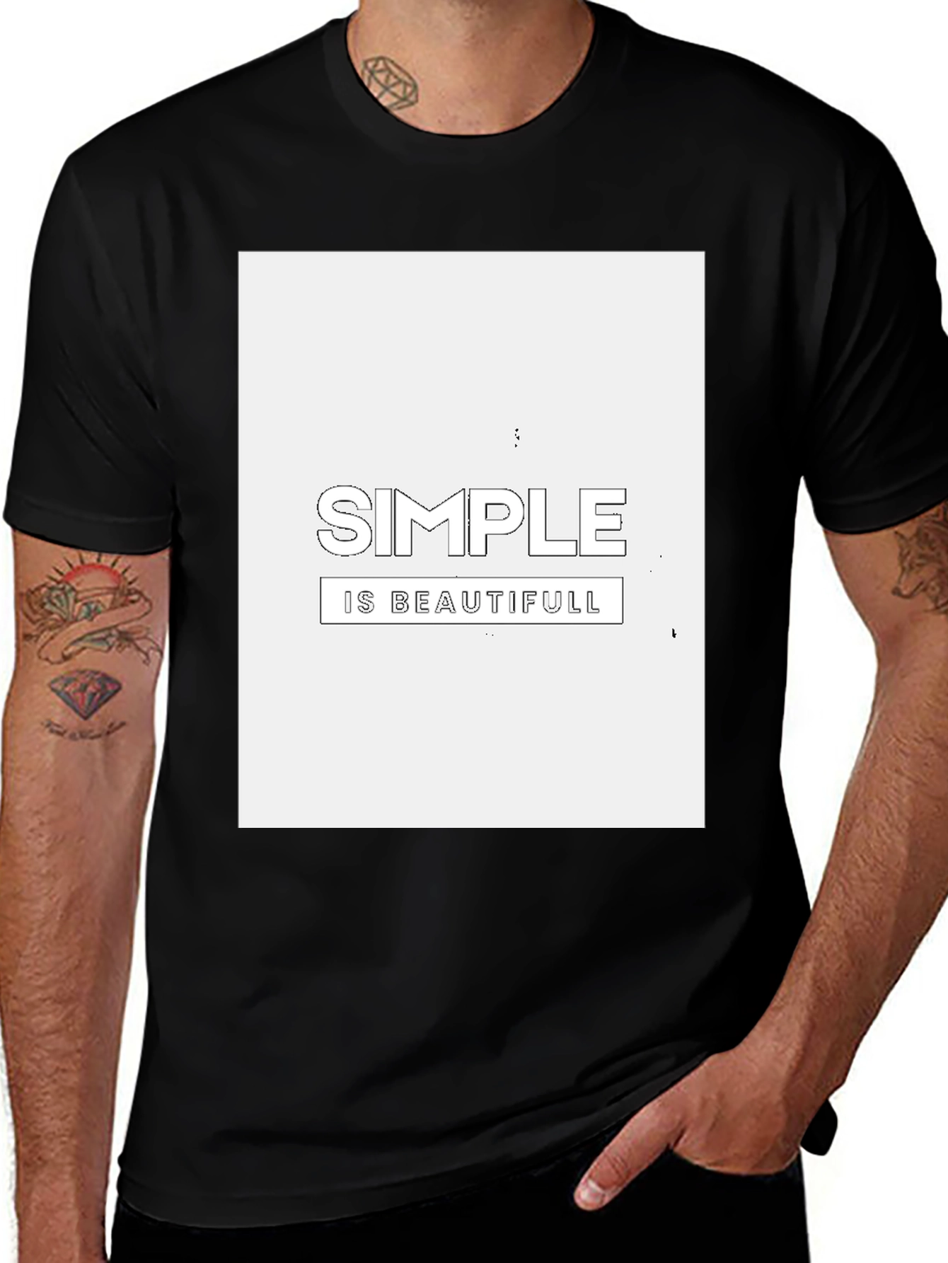 Simple is Beautiful Graphic Tee