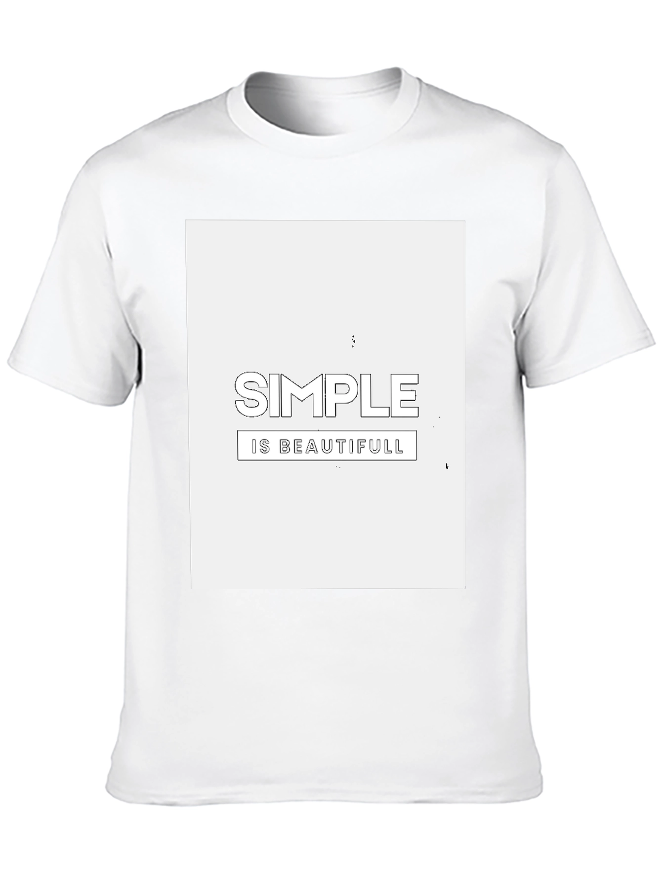 Simple is Beautiful Graphic Tee