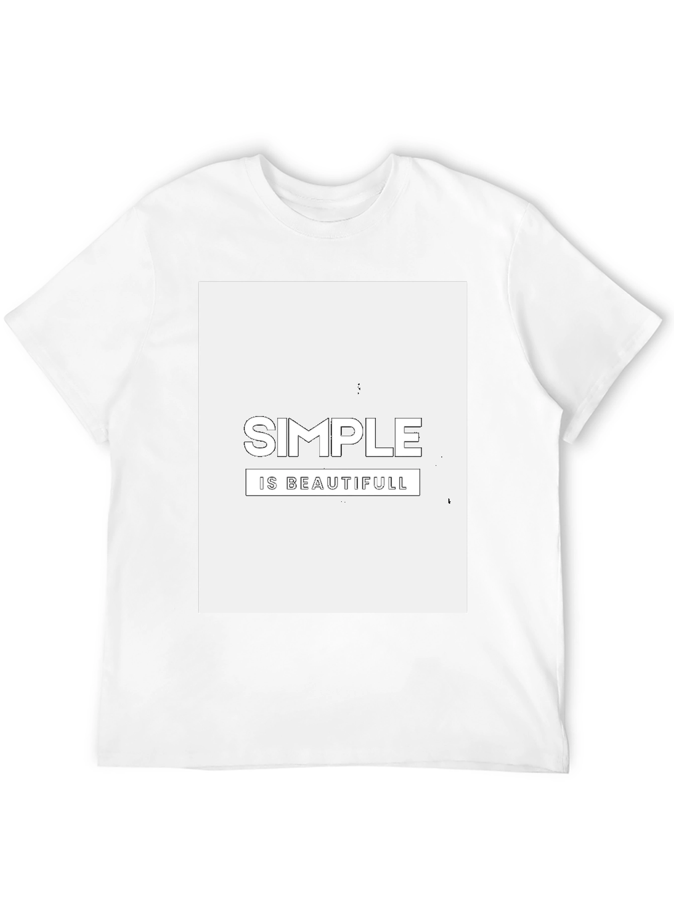 Simple is Beautiful Graphic Tee