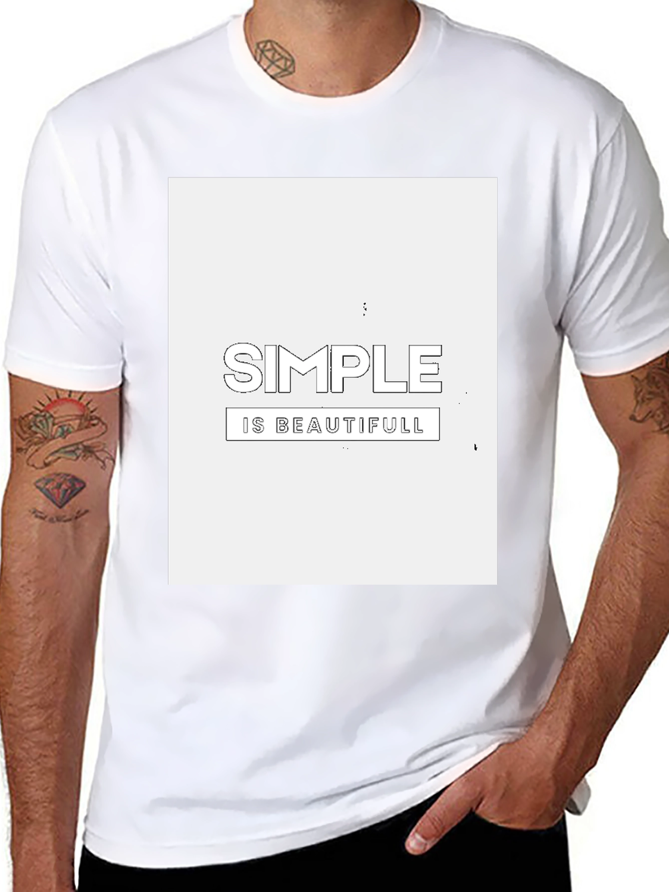 Simple is Beautiful Graphic Tee