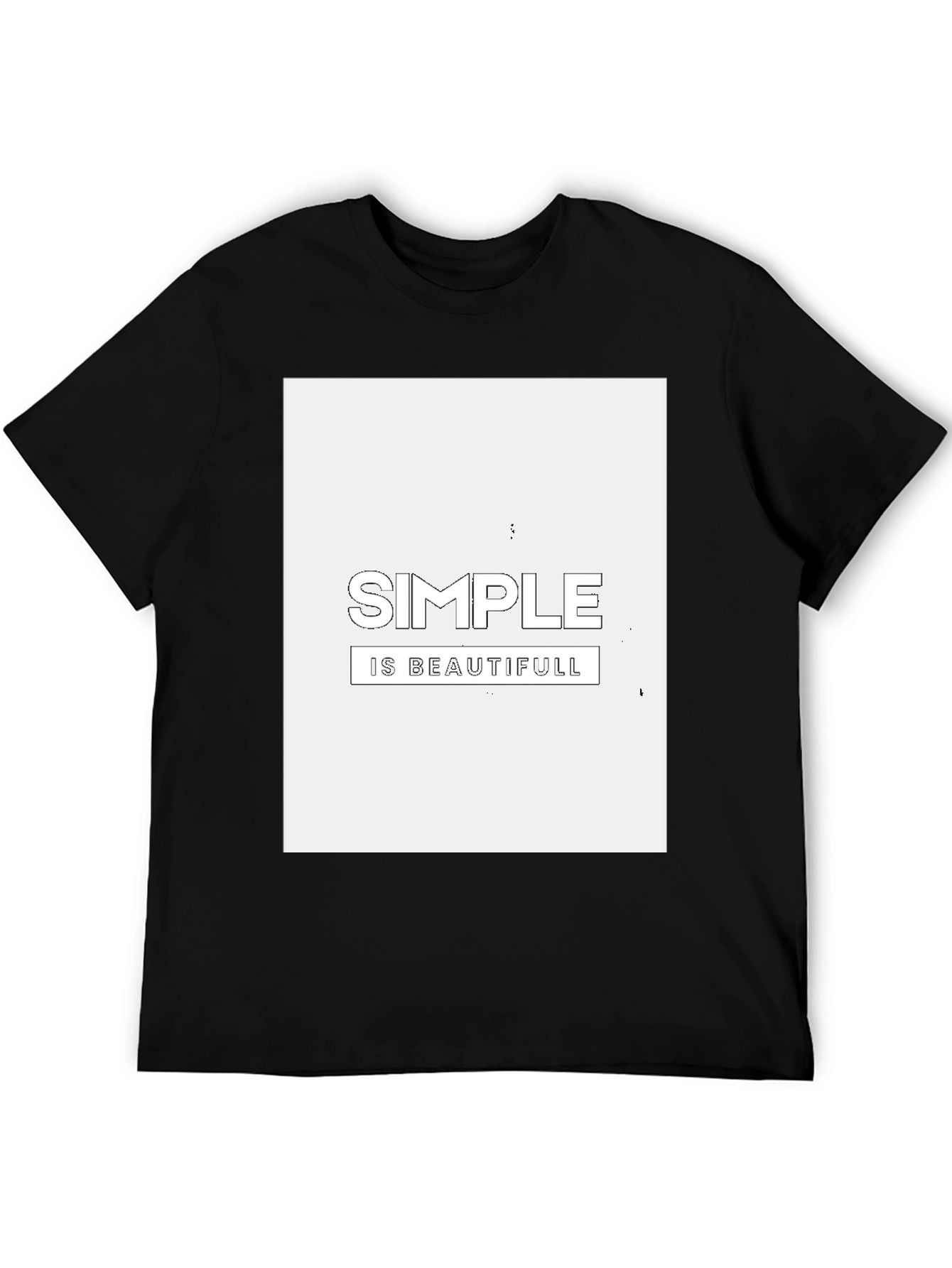 Simple is Beautiful Graphic Tee