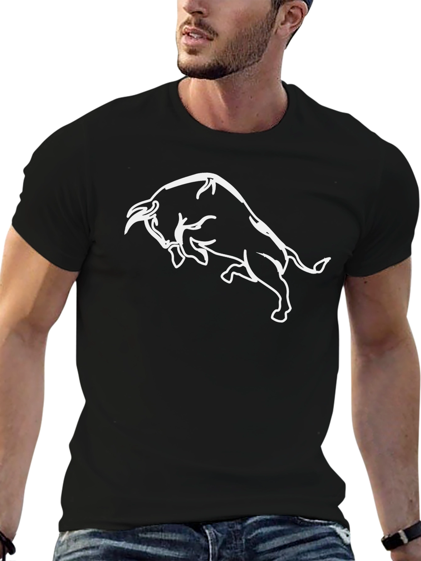 Black Bull Graphic Tee - Bold Style