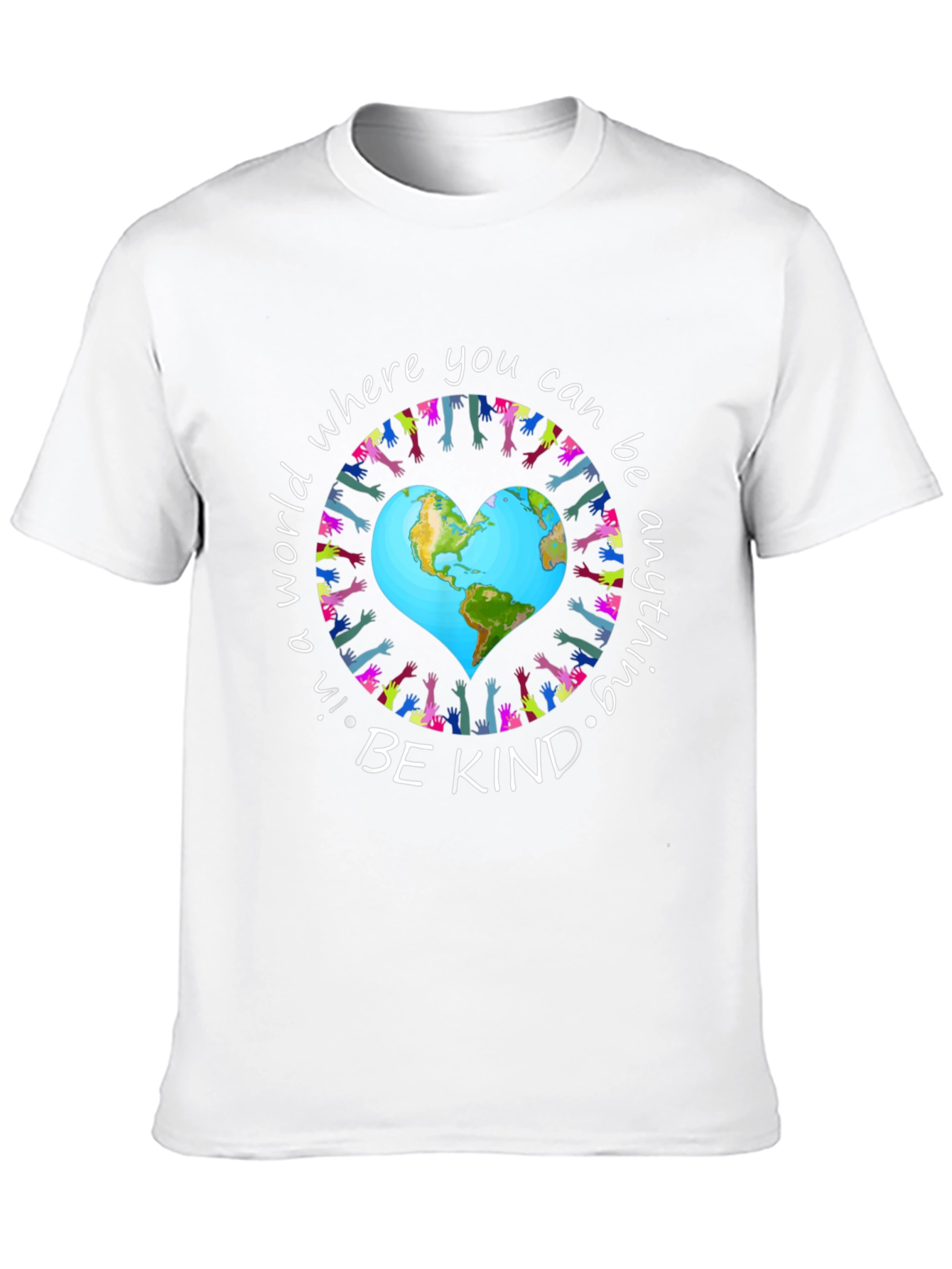 Be Kind T-Shirt World Peace Earth Heart