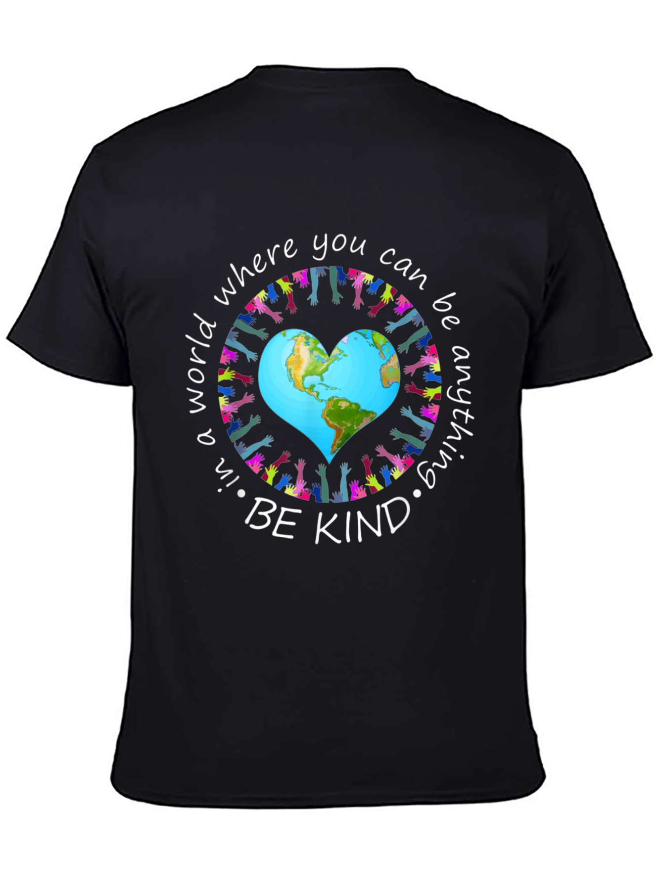 Be Kind T-Shirt World Peace Earth Heart