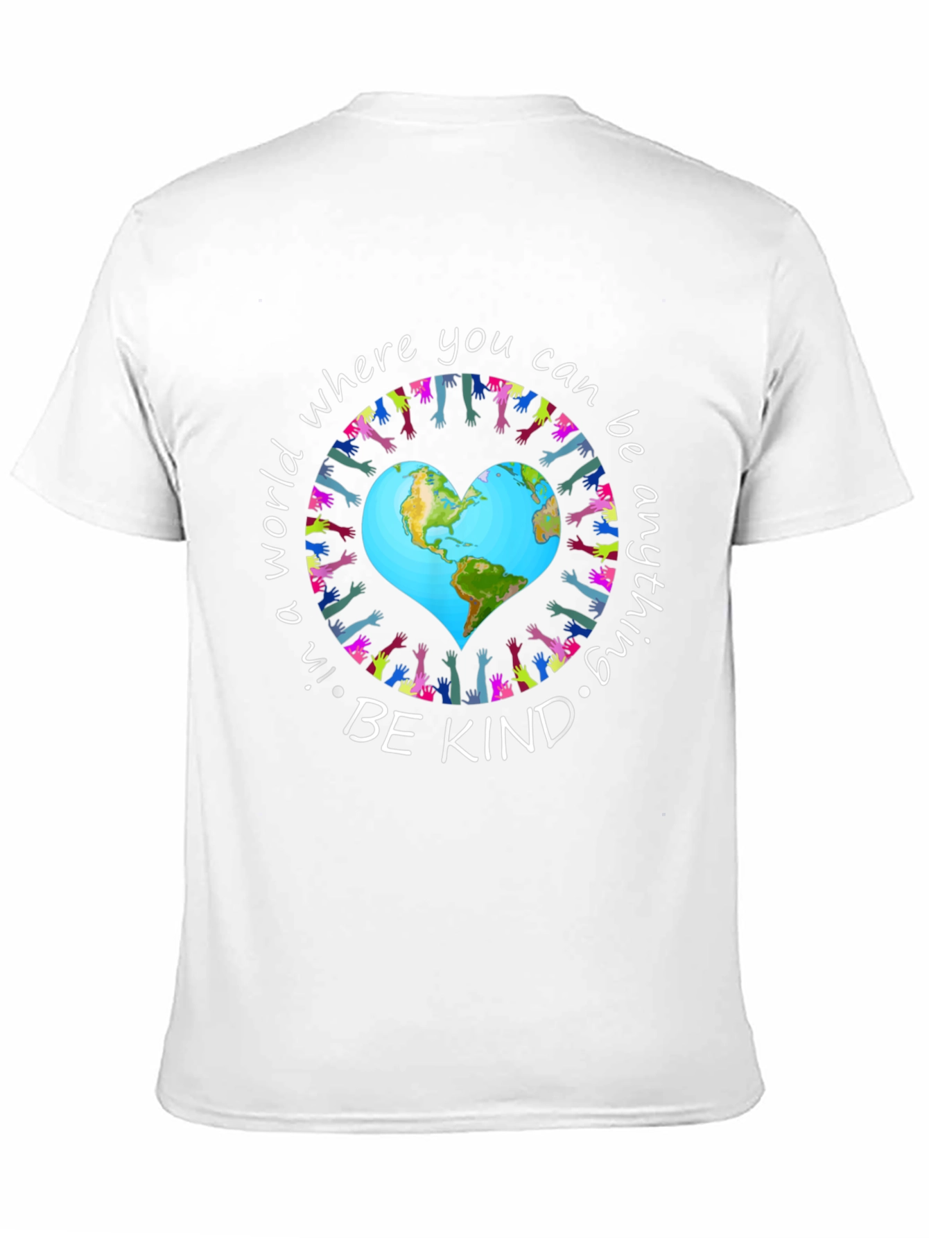 Be Kind T-Shirt World Peace Earth Heart