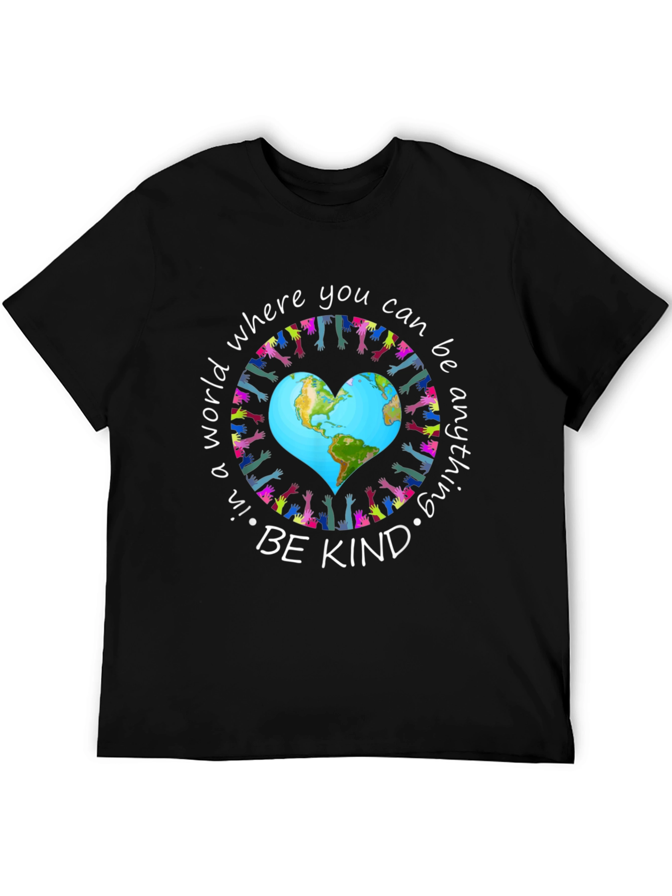 Be Kind T-Shirt World Peace Earth Heart