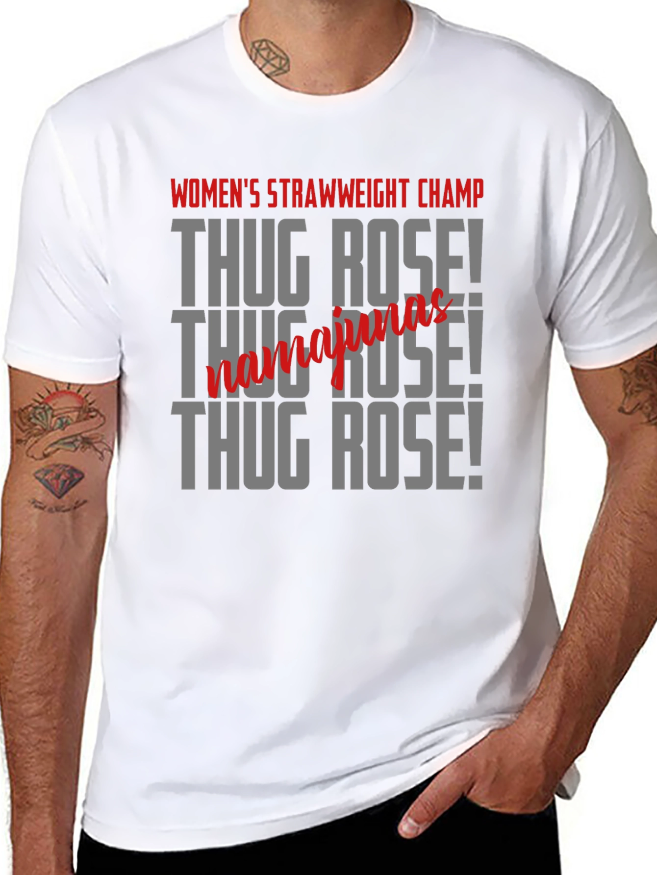 Thug Rose T-Shirt Womens Strawweight Champ