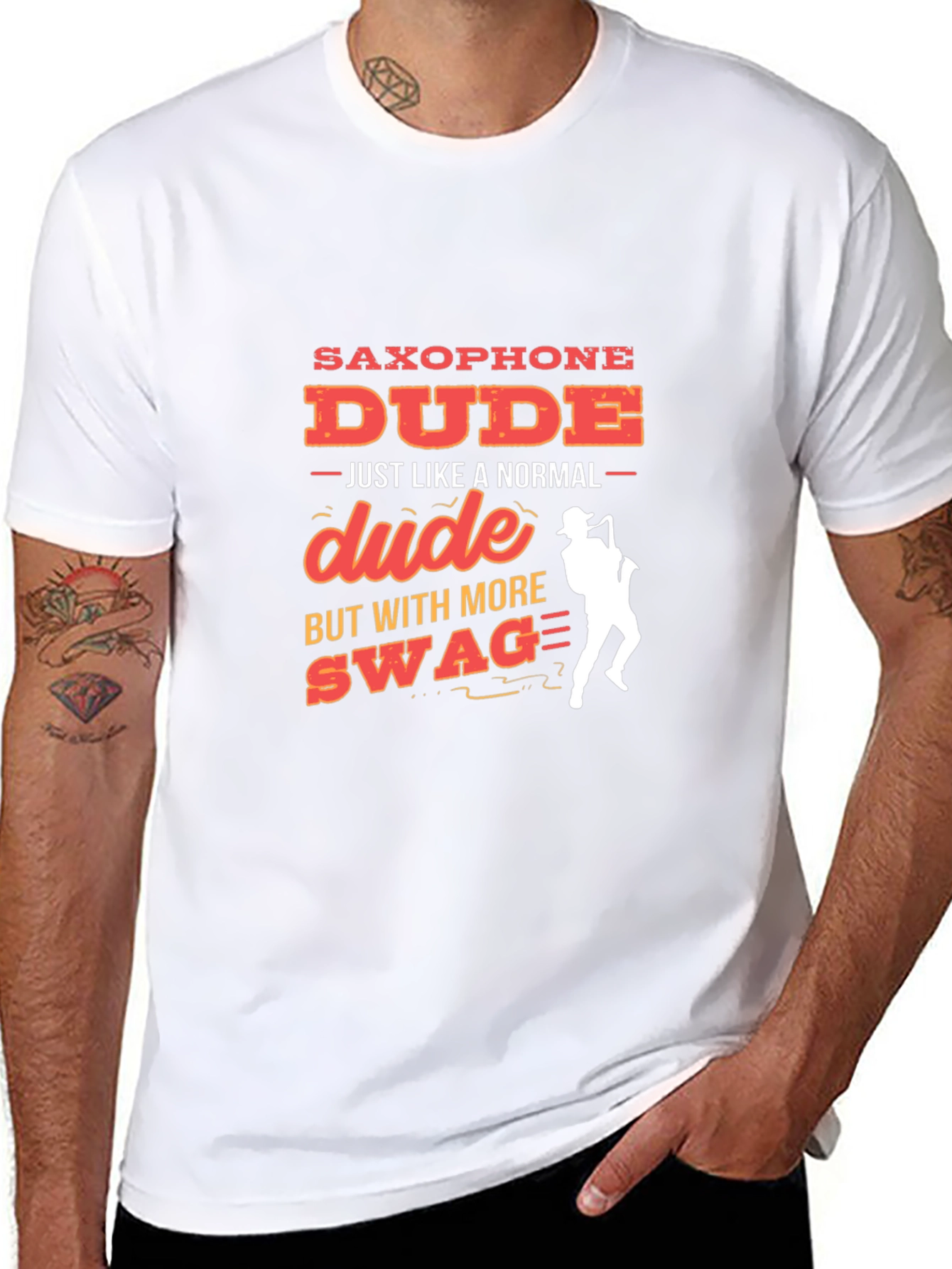 Saxophone Dude Graphic Tee