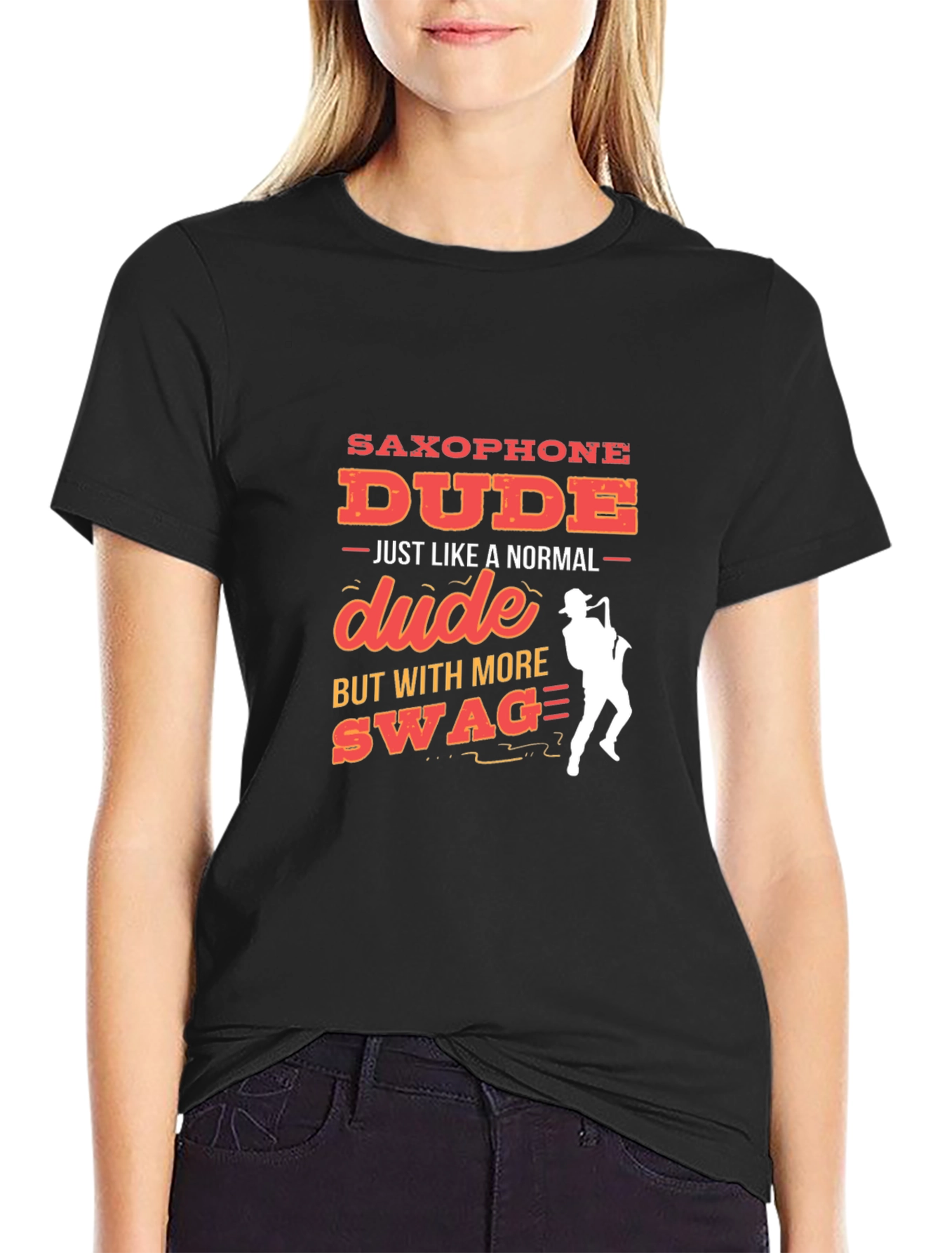 Saxophone Dude Graphic Tee