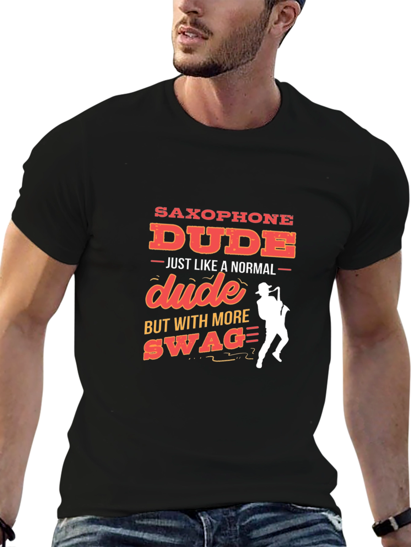 Saxophone Dude Graphic Tee