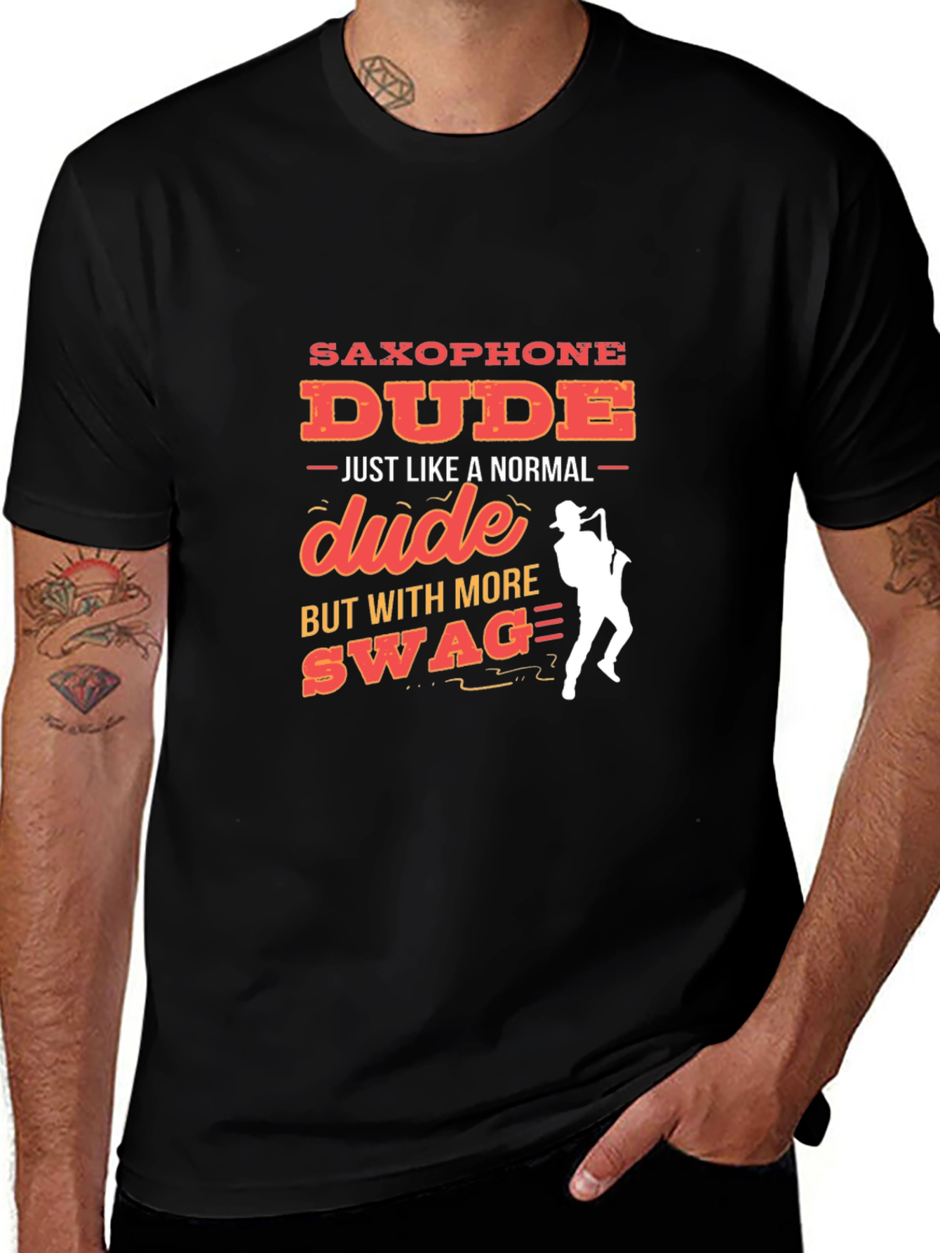 Saxophone Dude Graphic Tee