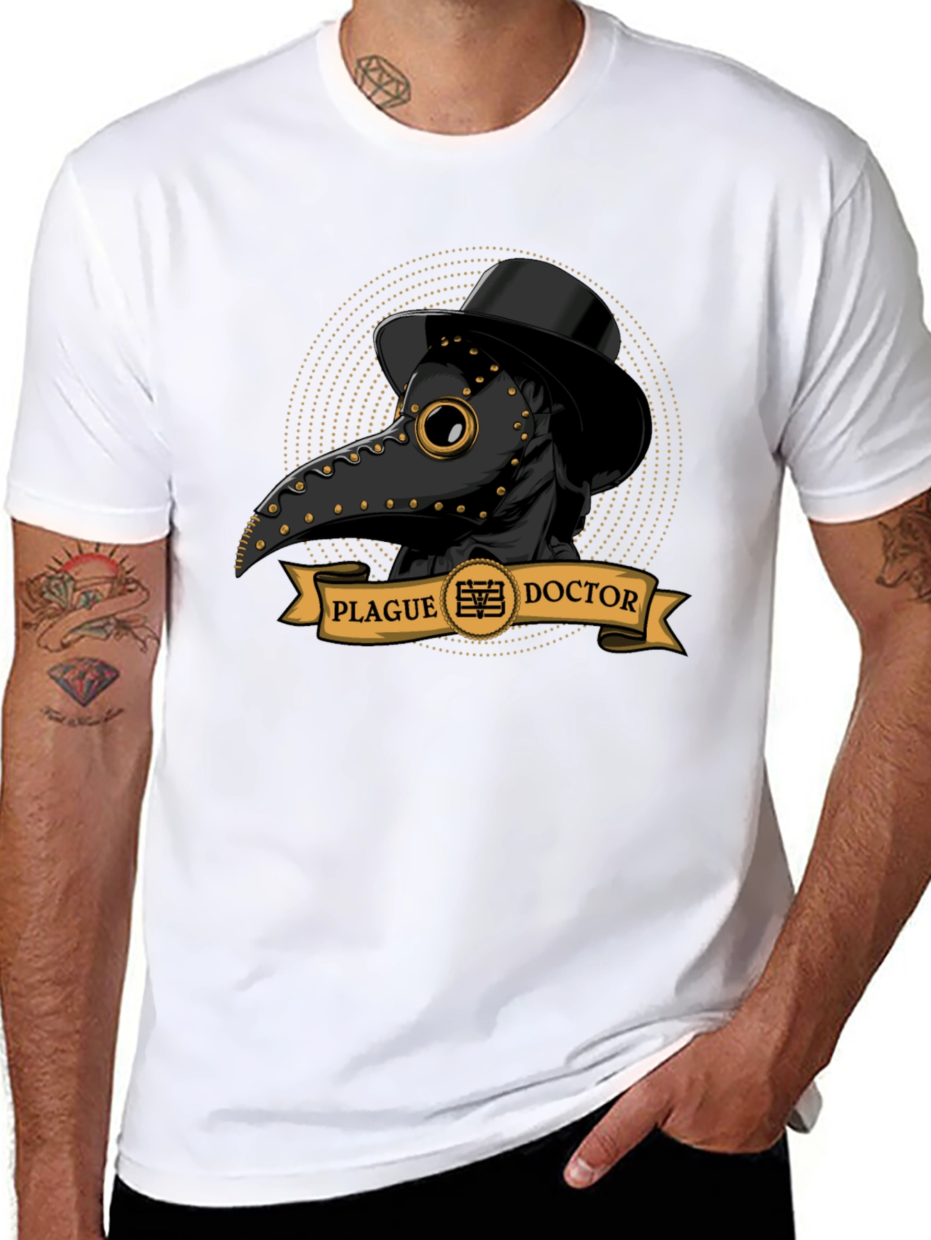Plague Doctor Graphic Tee - Unique Style