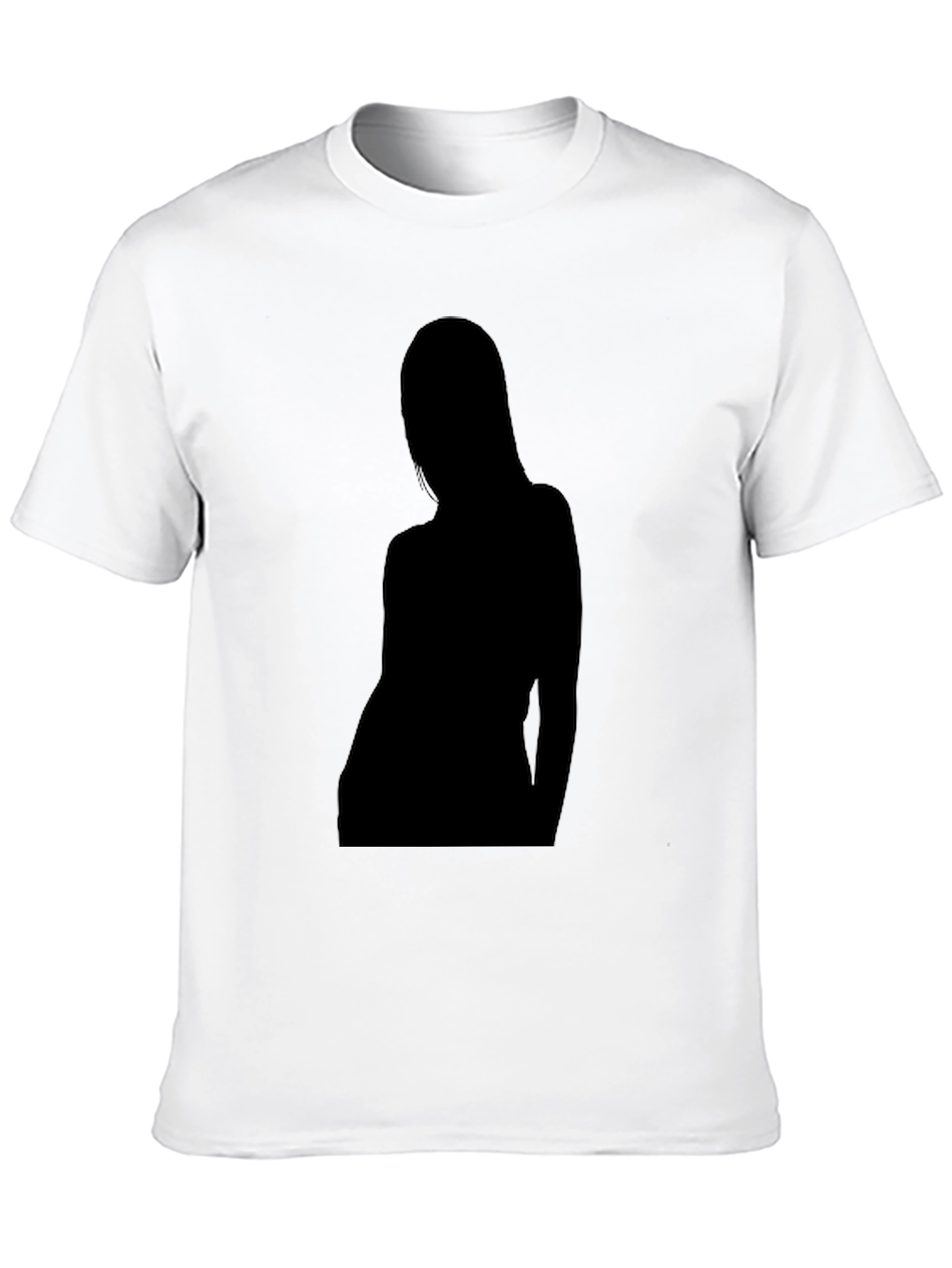 Silhouette Graphic Tee - Black Crew Neck T-Shirt
