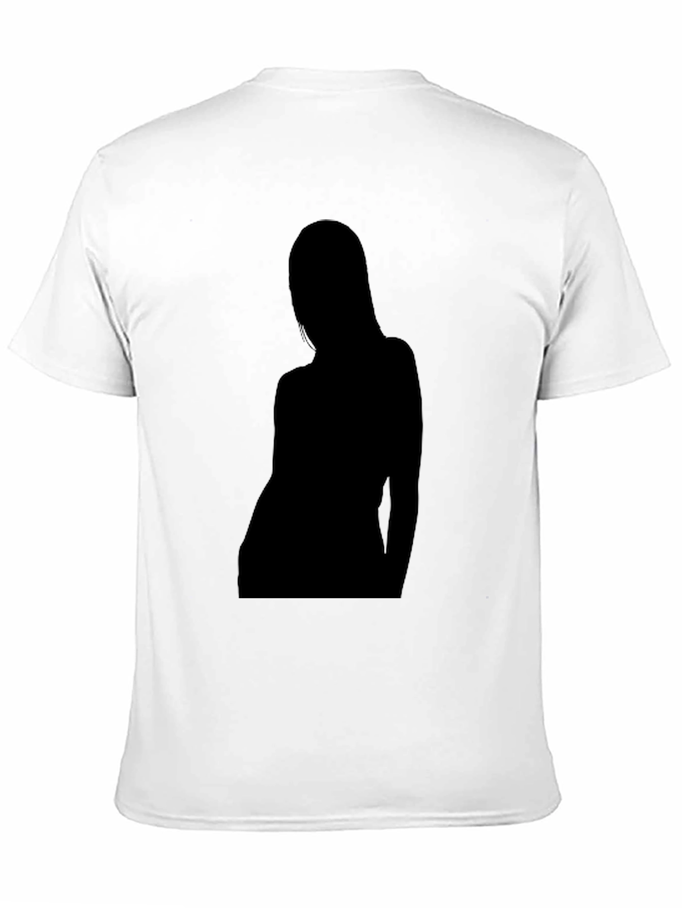 Silhouette Graphic Tee - Black Crew Neck T-Shirt